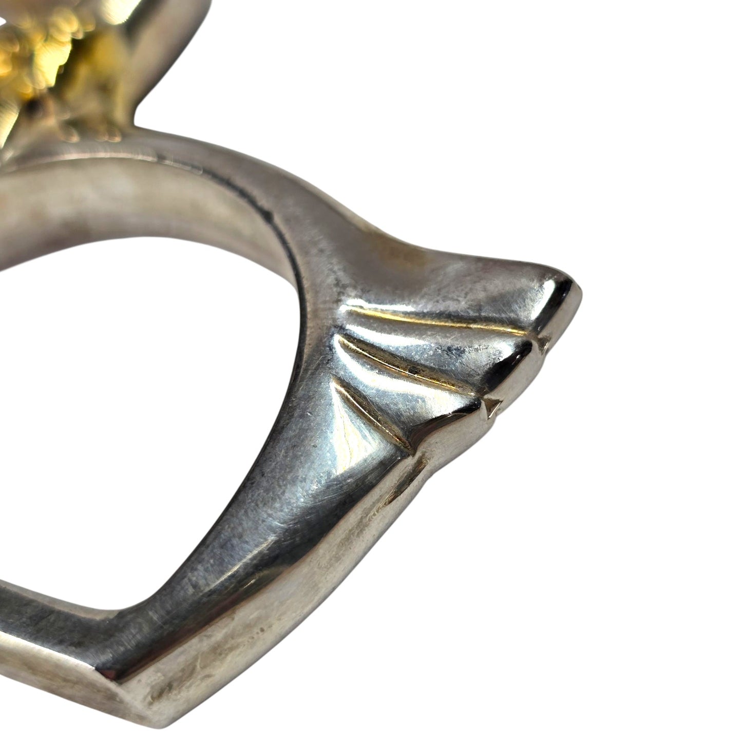 Vintage Swan Napkin Rings Set of 4 Silver Tone with Gold Accent Duck Table Decor
