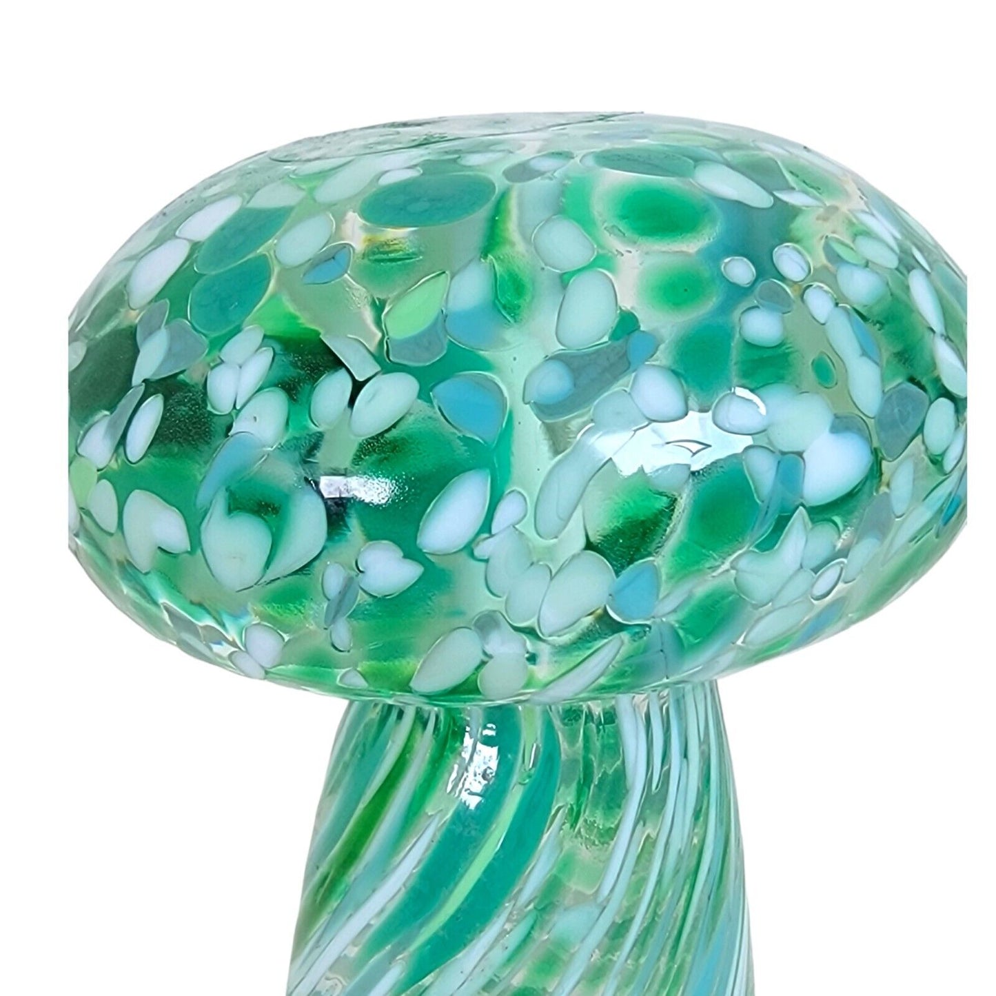 Glass Mushroom Paperweight Alessandro Coppola Italy Hand Blown Art Glass 4.5" H