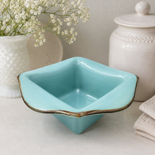 Southern Living At HOME Tuscan Everyday Baker Blue Ceramic Designer Bakeware