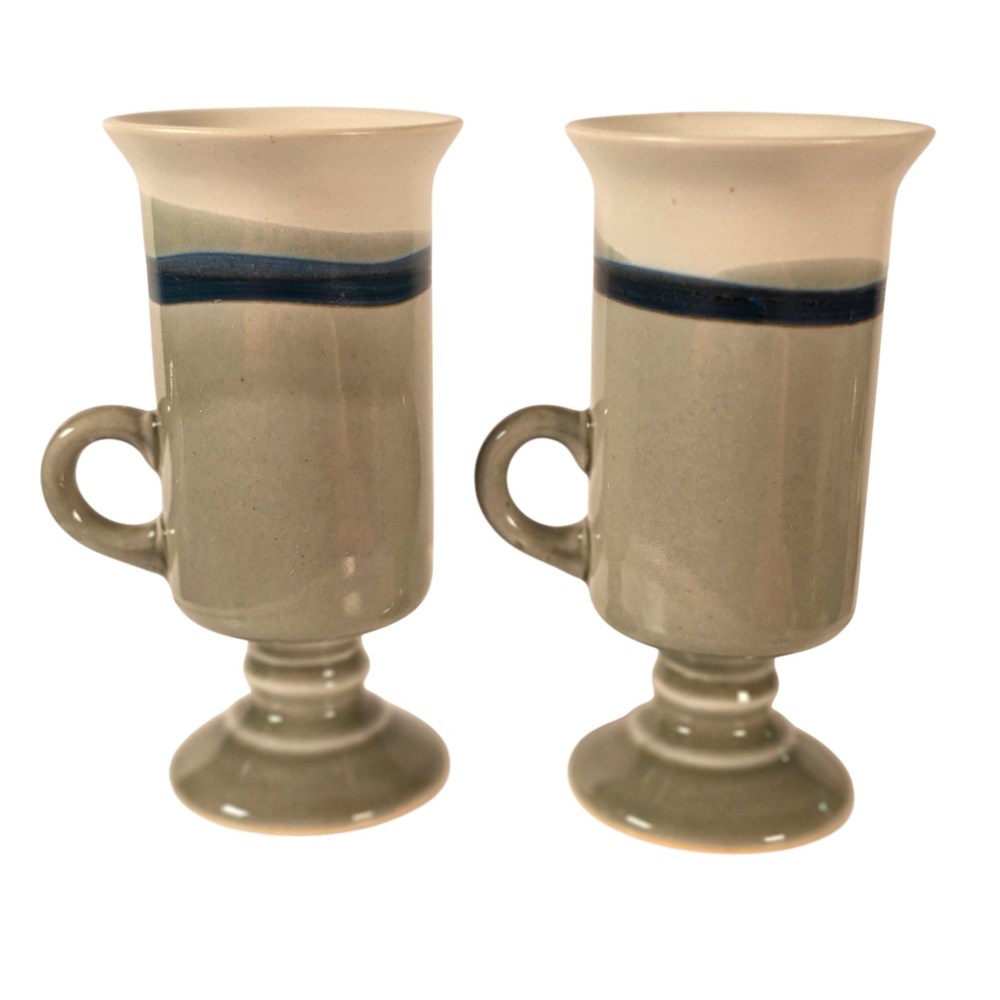 Vintage Otagiri Irish Coffee Mugs Coastal Nautical Shell Scallop Sand Dollar