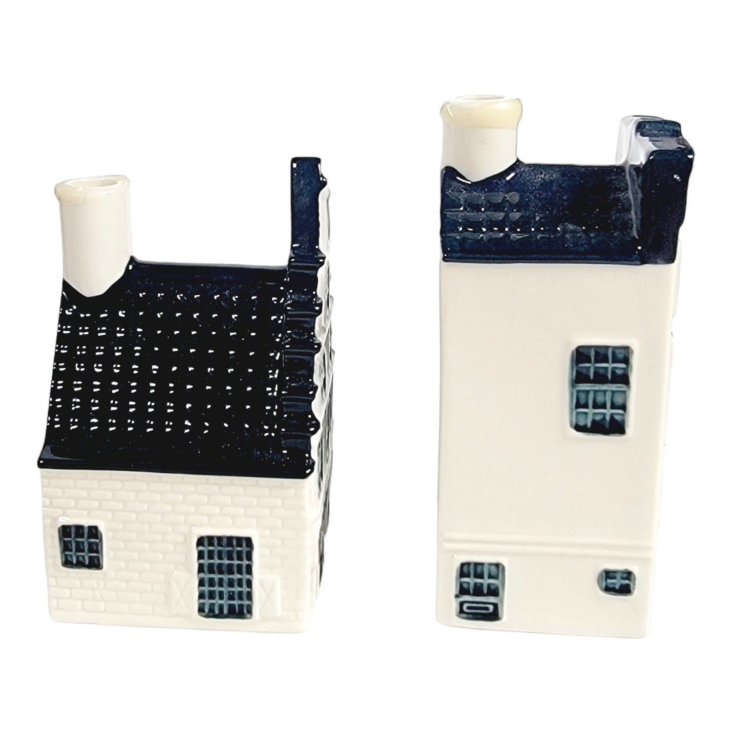 Set of 2 KLM Blue Delft by BOLS Holland Miniature Houses Amsterdam 1575 2015 #47 and #29