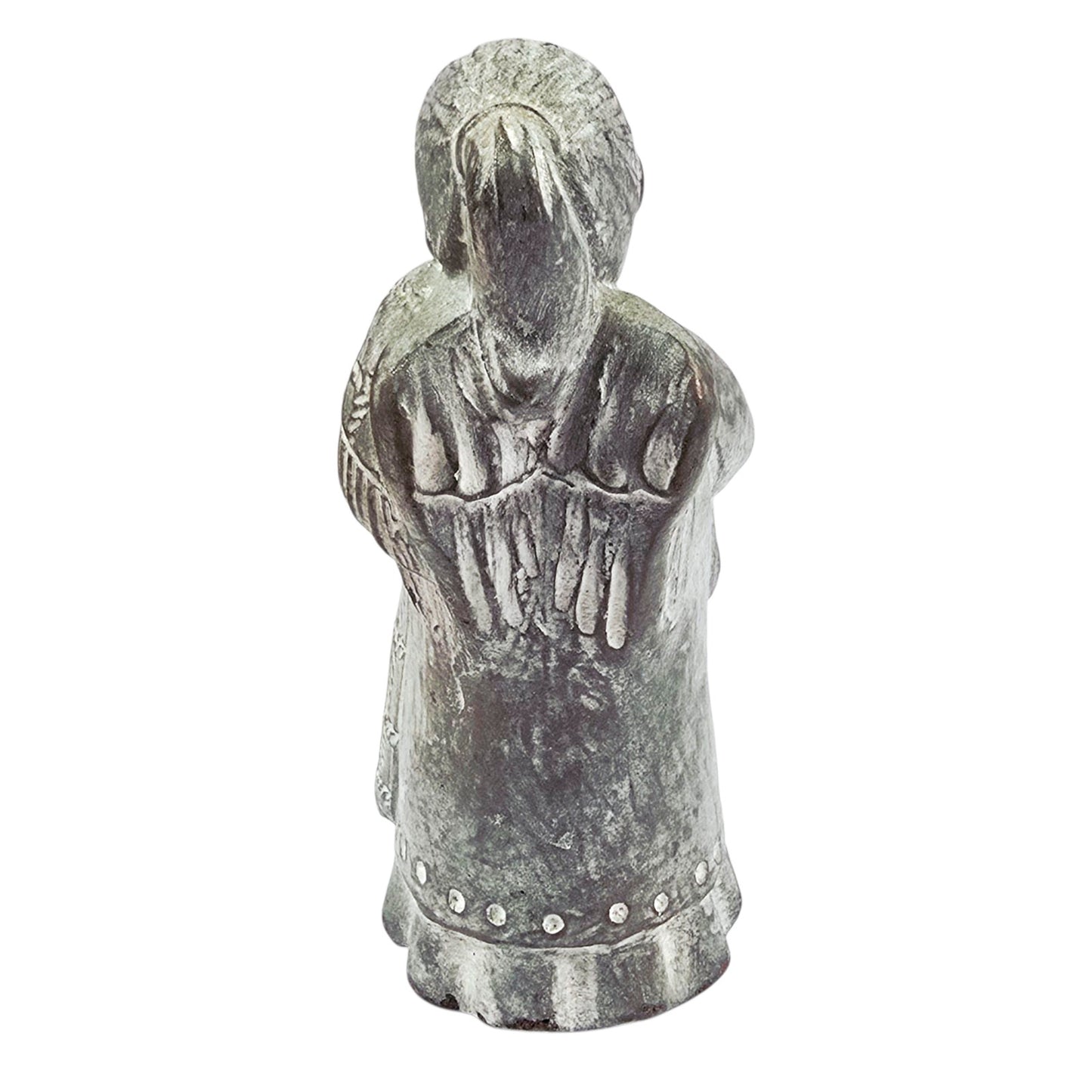 Isabel Bloom Concrete Figurine Girl Angel Teddy Sucking Thumb Yawning '98 Signed