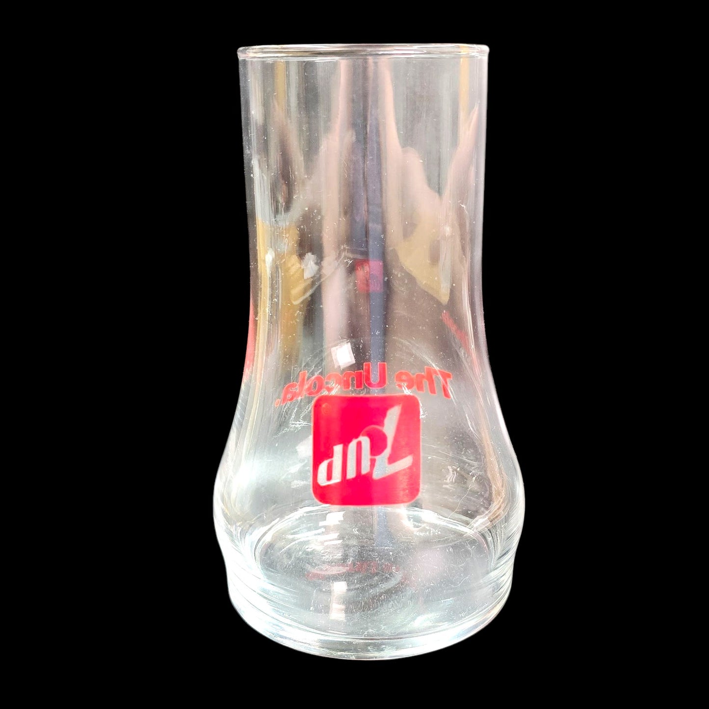 7UP Glass  The Uncola Vase Collectible Upside-Down Drinking Advertising Vintage