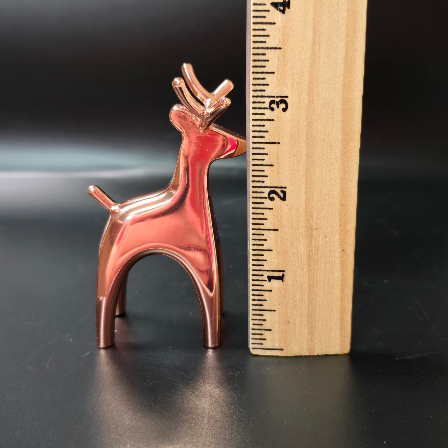 Vintage Umbra Anigram REINDEER RING HOLDER 3.25", Copper Deer