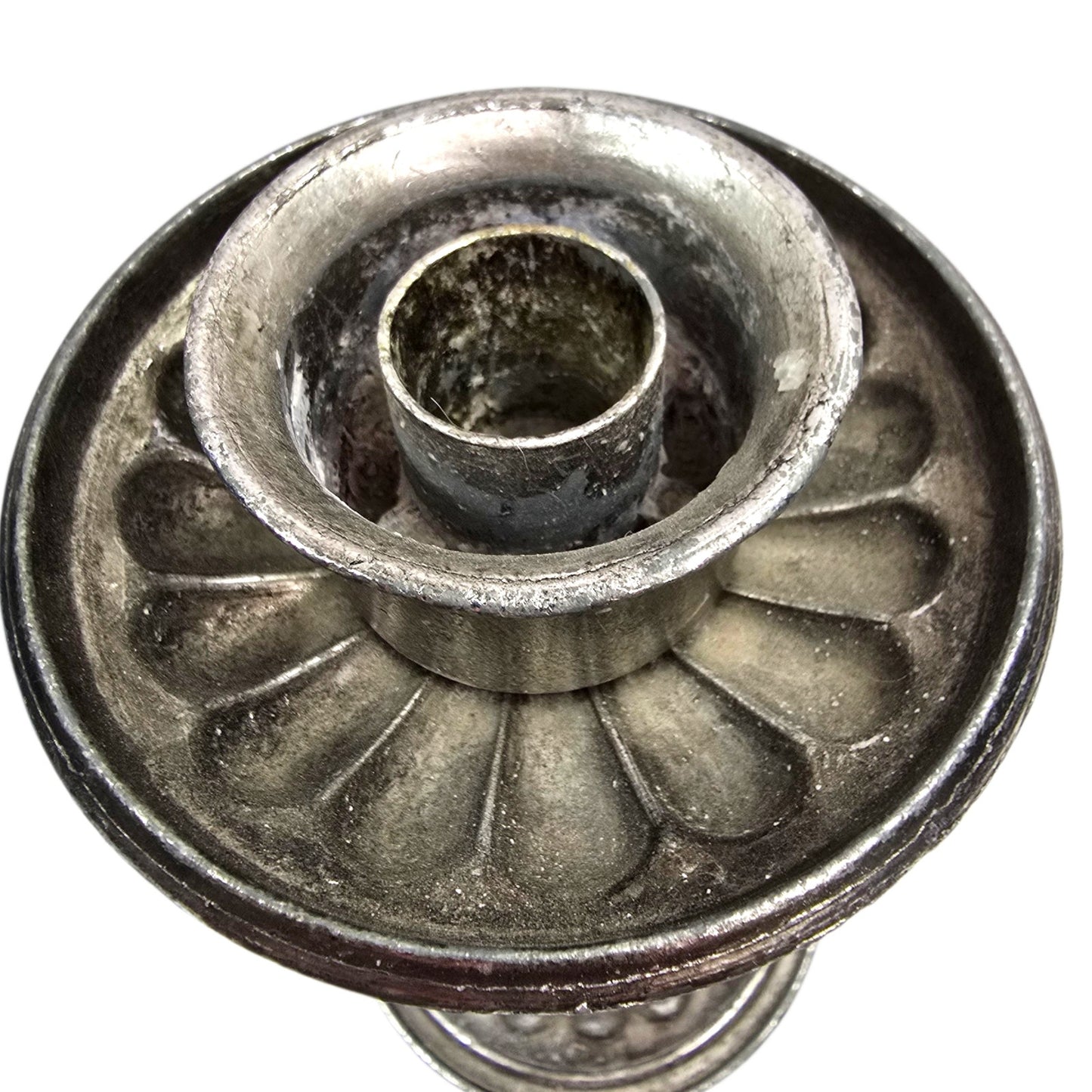 Vtg Silver Metal Eagle Candlestick Holder 8" Federal Revival Neoclassical Decor