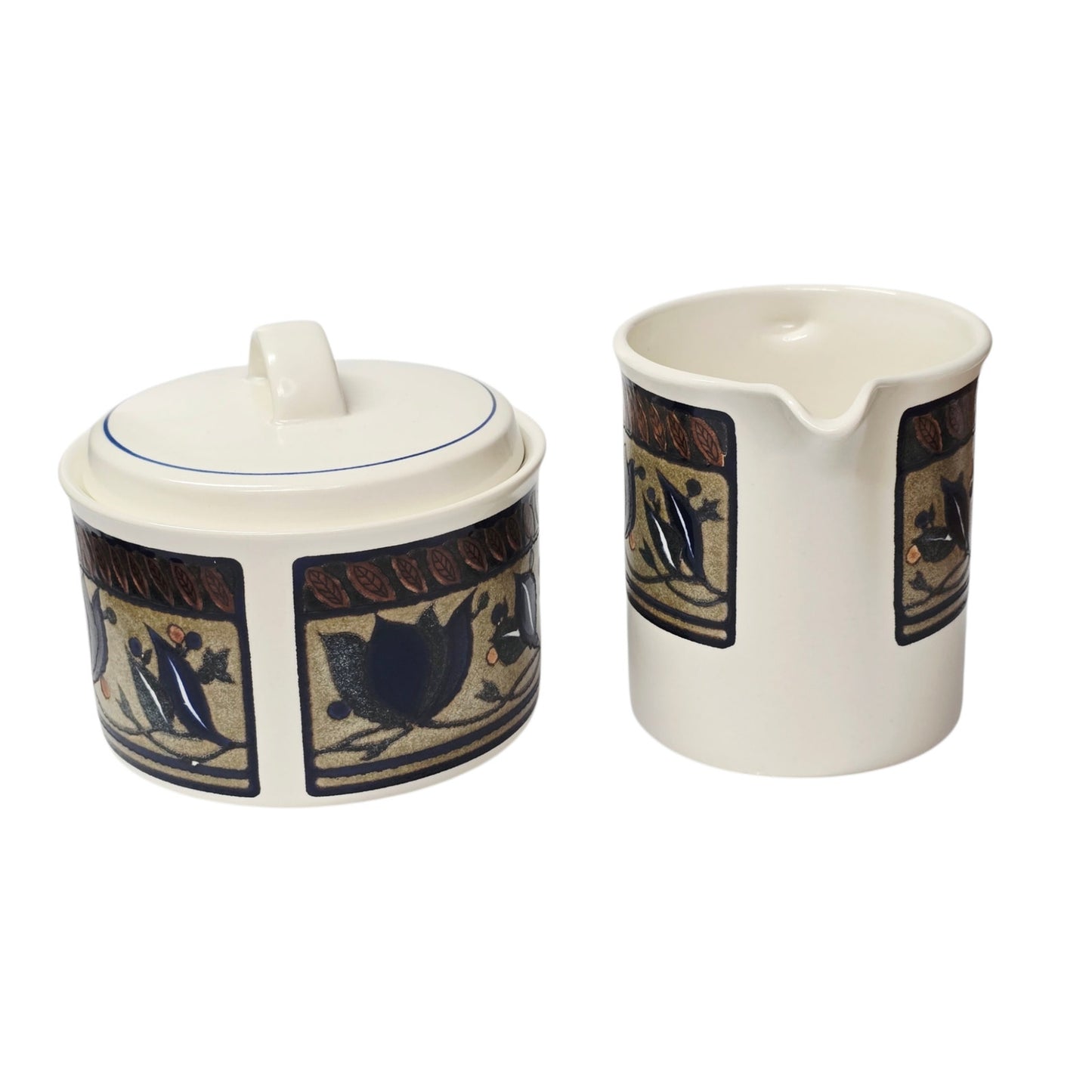 Mikasa Arabella Creamer and Covered Sugar Bowl Set Intaglio CAC01 Malaysia