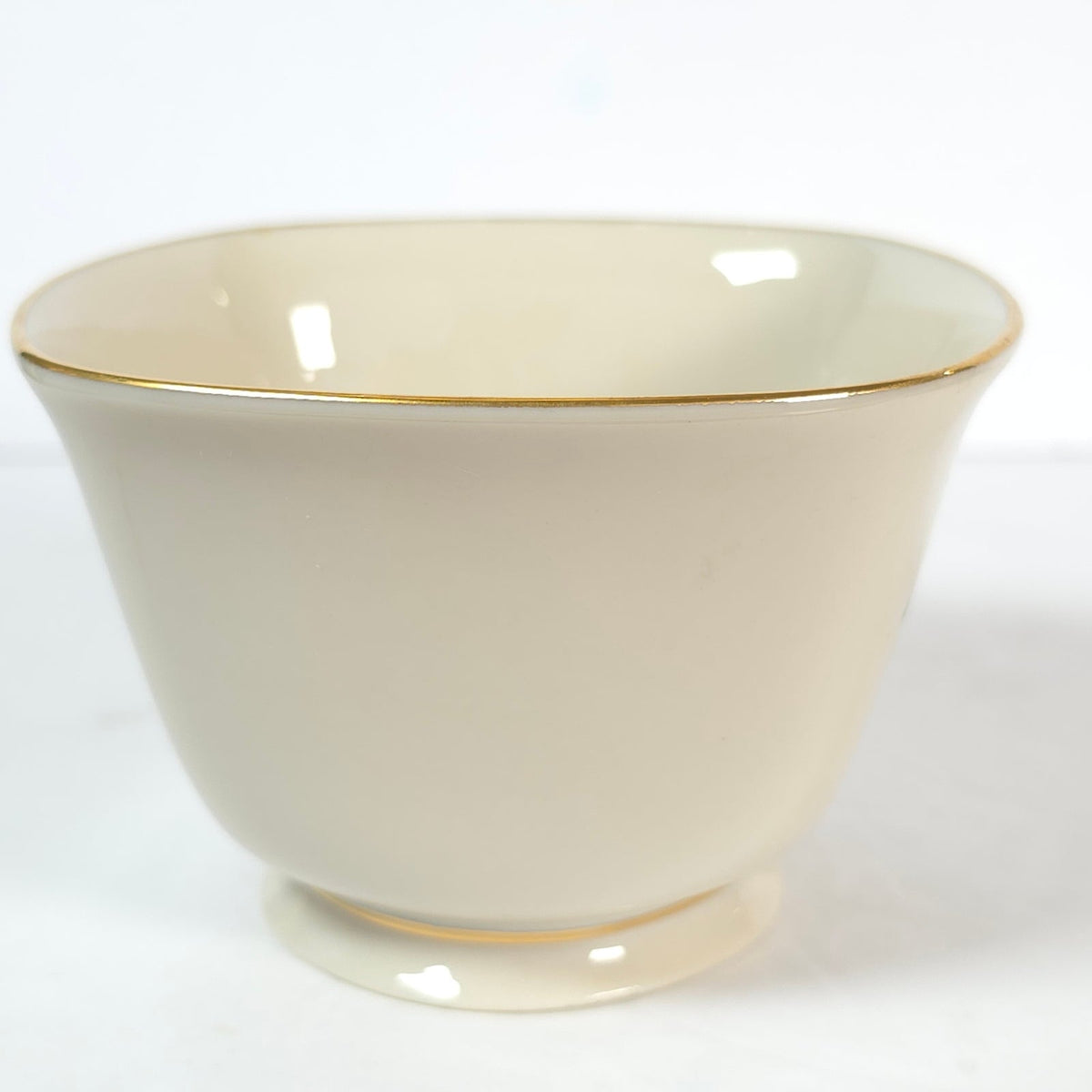 Vintage Lenox Holiday Holly Berry Footed Square Bowl Gold Trim Made in USA
