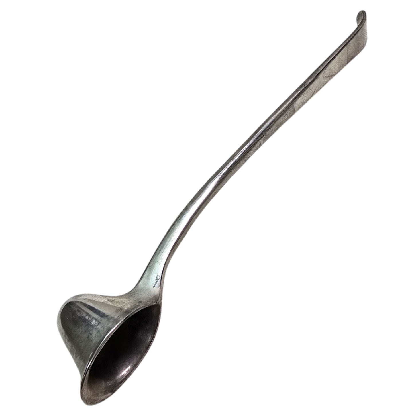 Vintage Silver Plated Candle Snuffer Cavalier Helmet Shape 9.75" MCM Regency