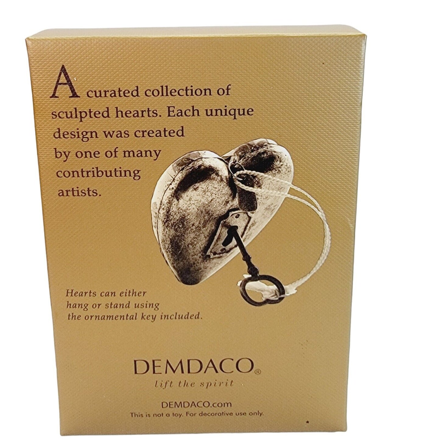 Demdaco "Believe Santa" Art Heart, Art-Inspired Sculptured Heart With Key Stand