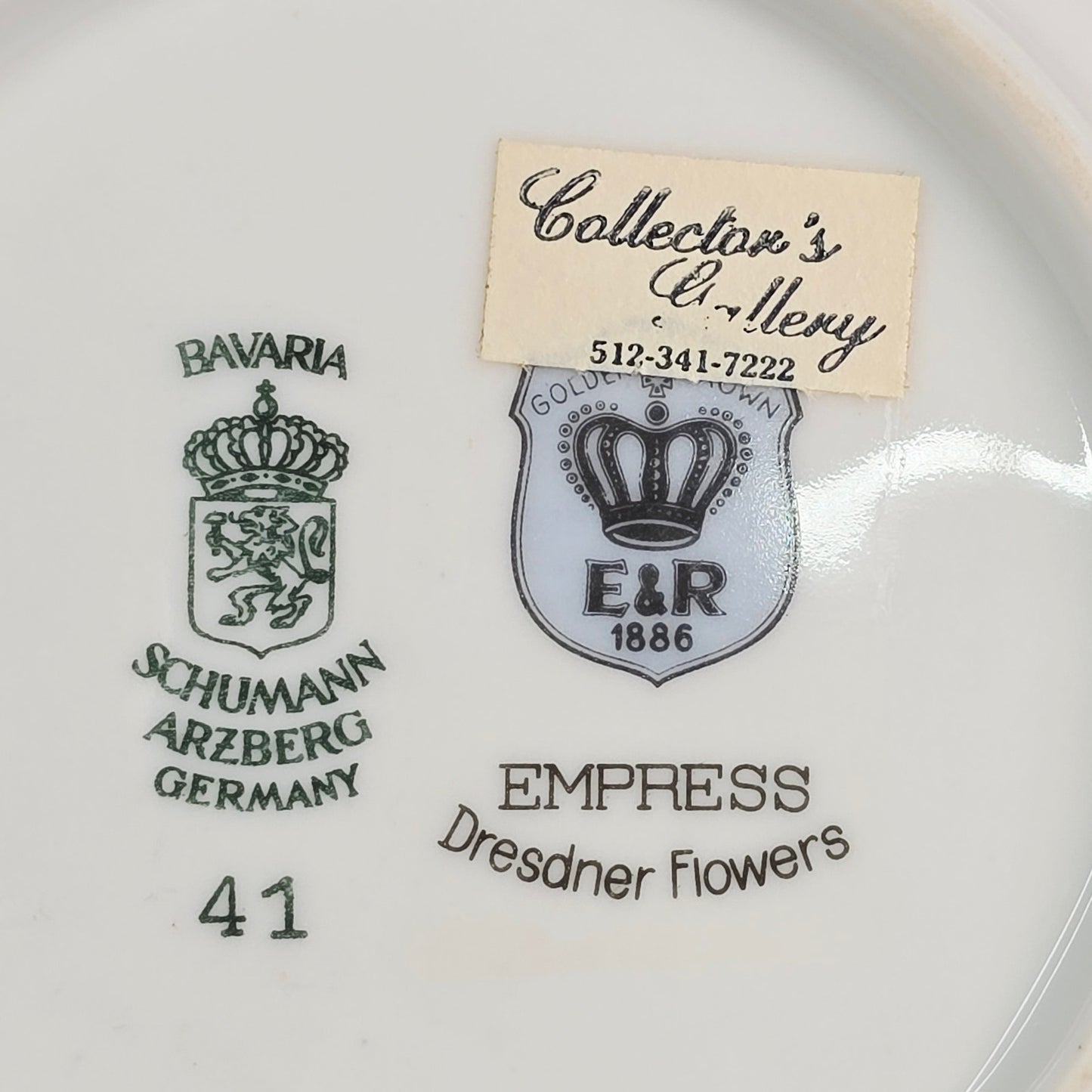 Vintage Schumann Bavaria "Empress Dresden Flowers" Small Dish / Coaster Germany