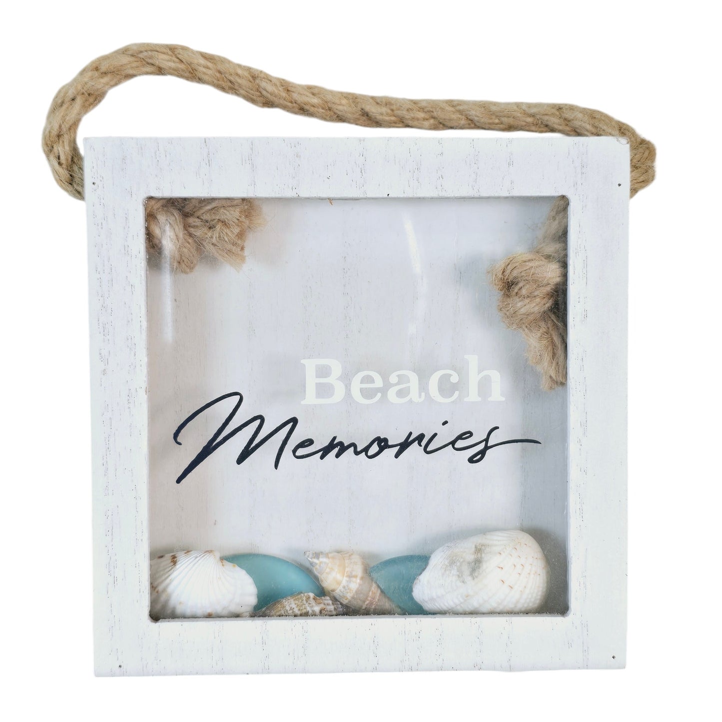 Beach Memories Framed Small Shell Shadow Box Horizon Group 2020