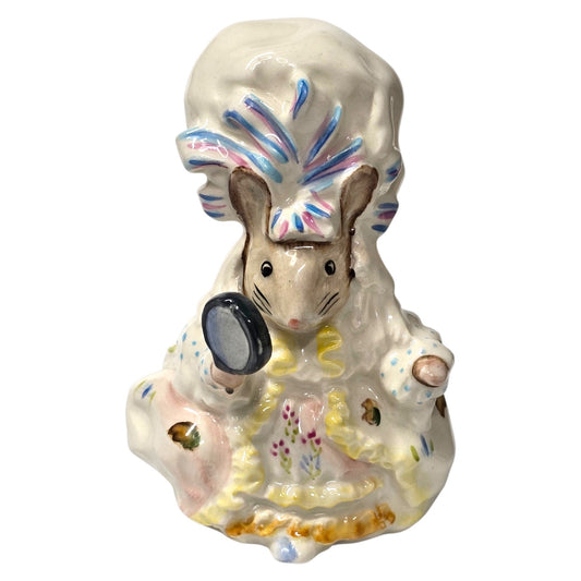 Beswick Beatrix Potter Lady Mouse Tailor of Gloucester Figurine Magnifying Glass