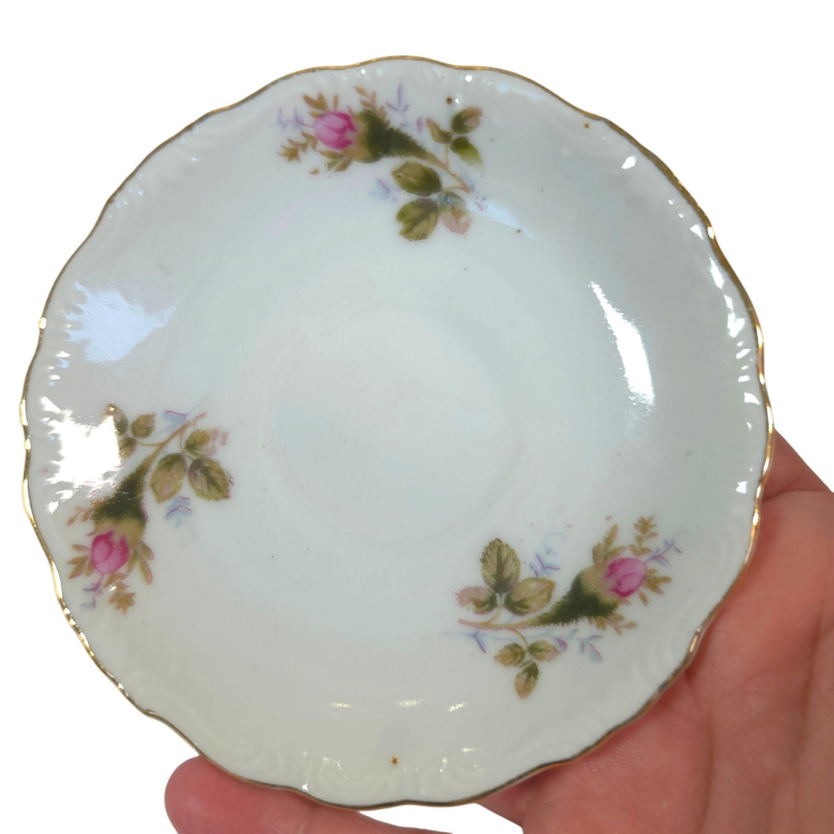 Vintage Royal Sealy Japan Floral Porcelain Teacups & Saucers, Set of 2