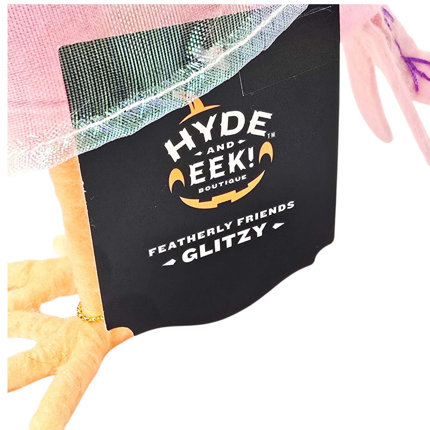 Target 2025 "Glitzy" & "Bonita" Halloween Birds | Wicked Glinda Style Good Witch & Skeleton Pair