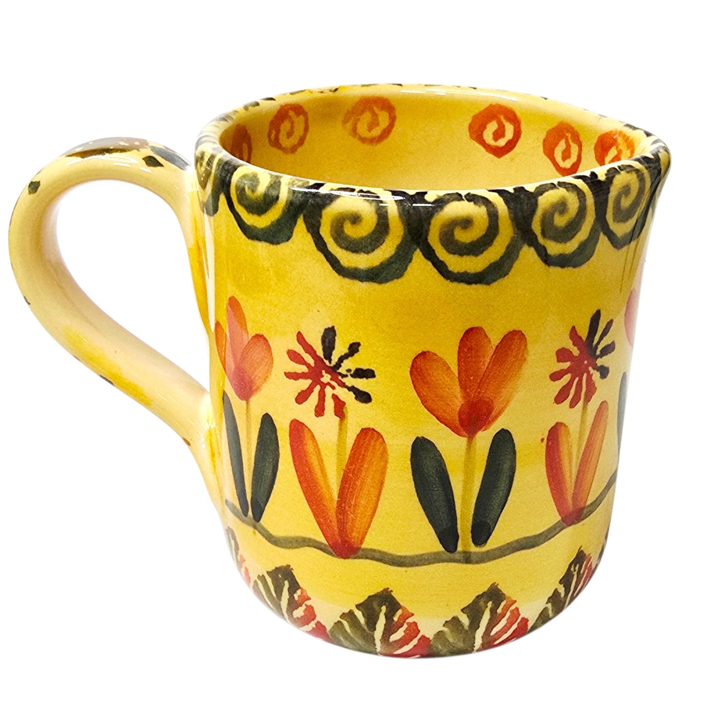 Vtg Italica ARS Italy Pottery 3D Cat Creamer Pitcher Spout Character Mug 3.25"