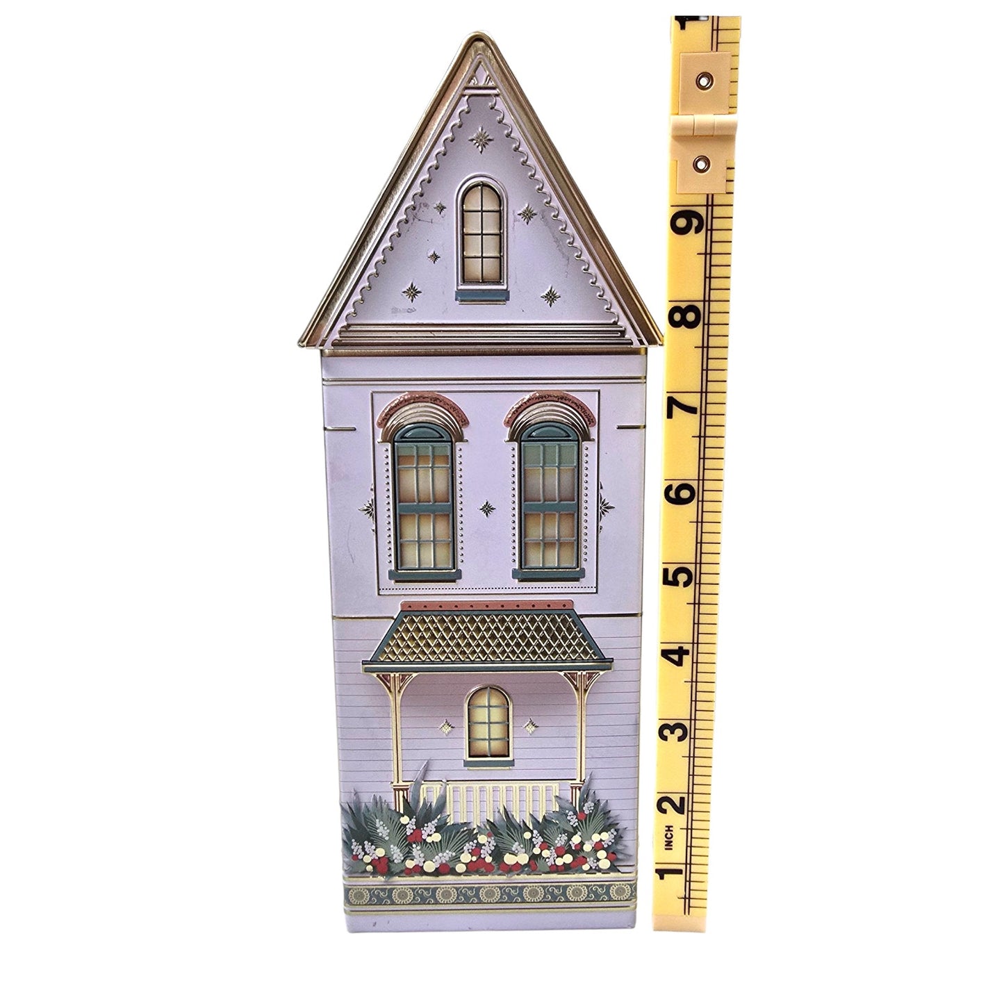 Speculoos House Tin Cookie Jar White House Christmas Gift Box Tin Netherlands