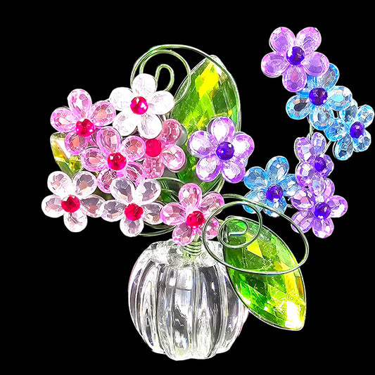 Ganz "Crystal Expressions" Acrylic Hydrangea Posy Pot, 3.75" H