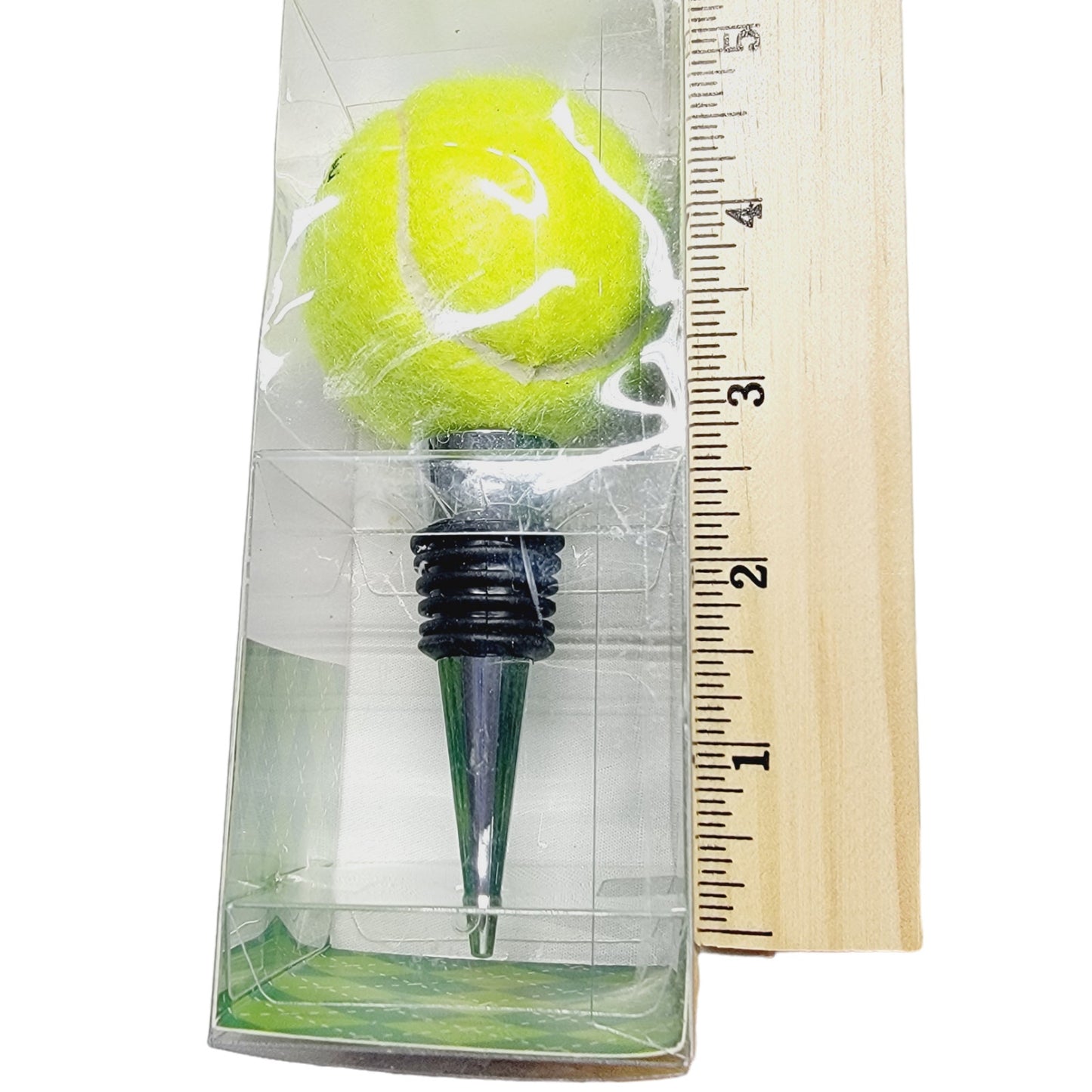 Tennis Ball Bottle Stopper Two's Company "Serve Up" , Tennis Gift