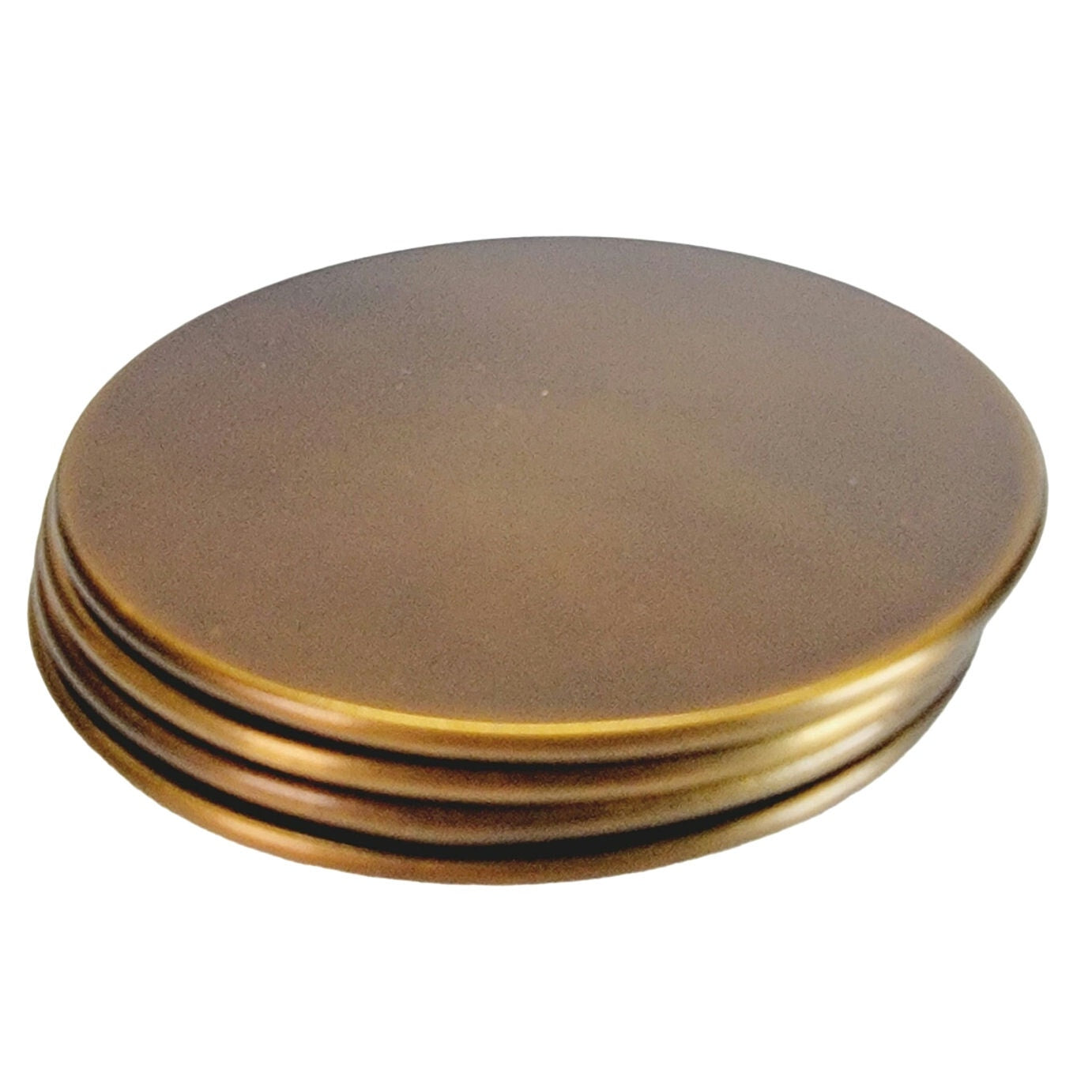 Sir | Madam Brass Coasters, Set of 4, New in Bag