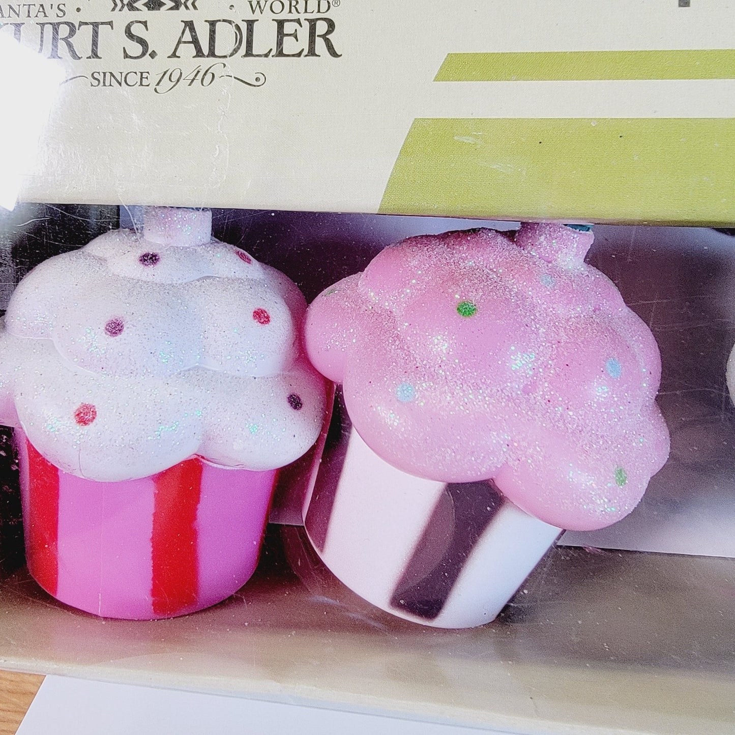 Kurt Adler Cupcake Blow Mold Party Lights / String Lights 10 Lights Indoor / Outdoor New in Box