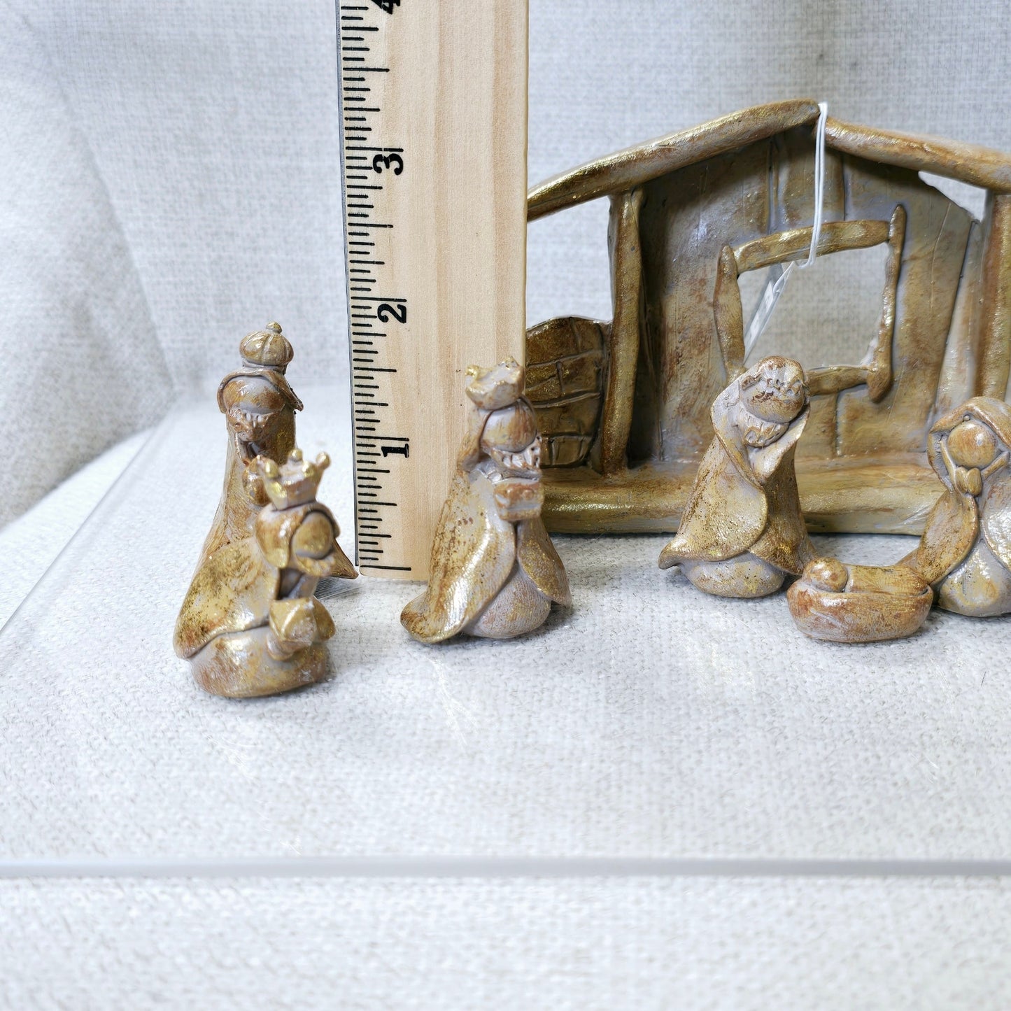 Shimmery Gold 11 Pc Nativity, by One Hundred 80 Degrees