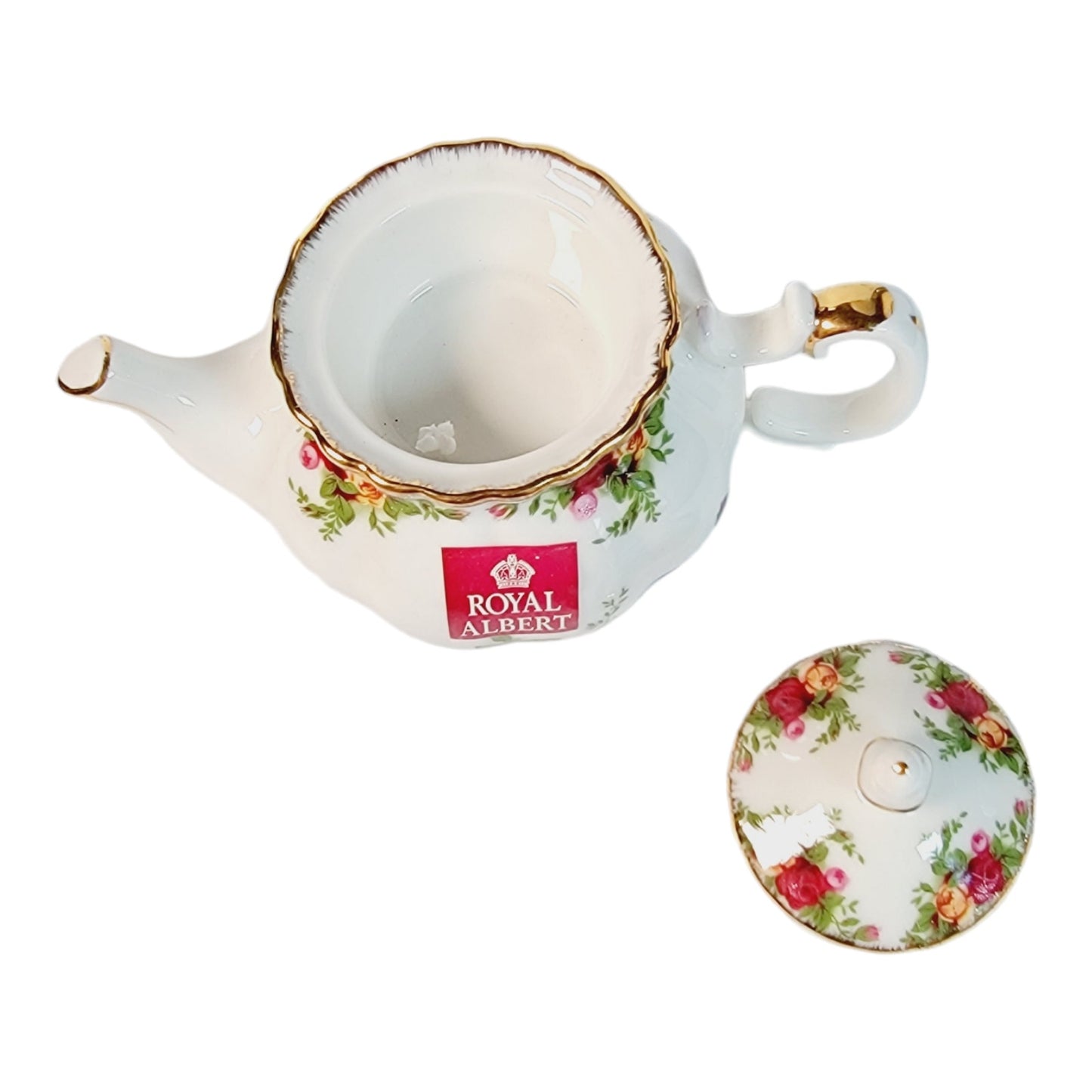 Royal Doulton Royal Albert England 'Old Country Roses" Teapot Votive NIB