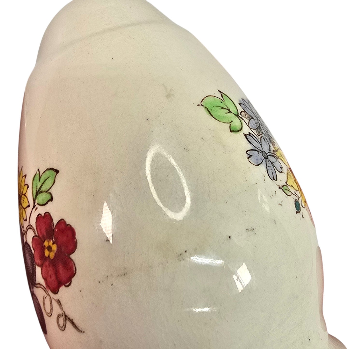 Spode England Reynolds Fruit Salt Pepper Shakers Vtg 1972 MME Gilder Mark FLAW