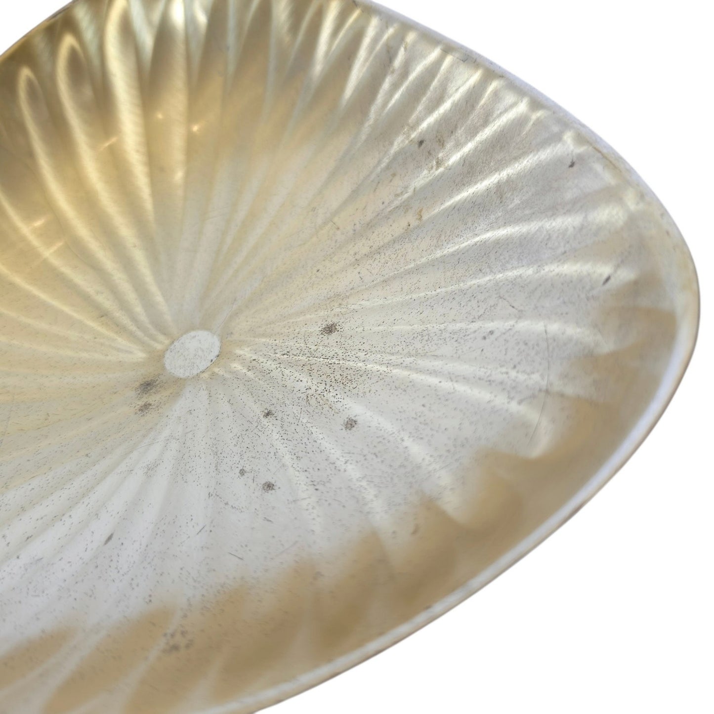 Vintage West Germany Silverplate Scalloped Footed Dish Broadway 8.5" Mid Century