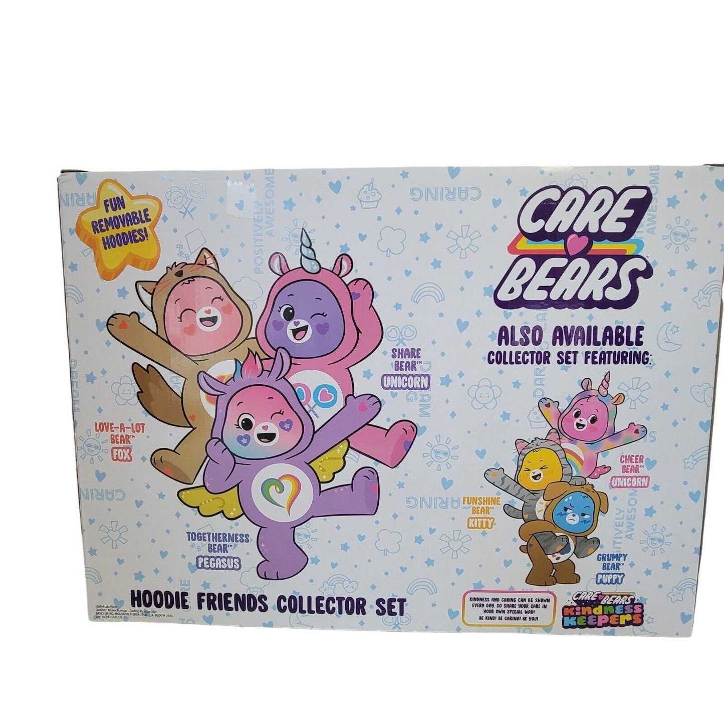 Care Bears Hoodie Friends Collector Set 14-Inch Plush 3-Pack, 2021 Care 🩷 Bears