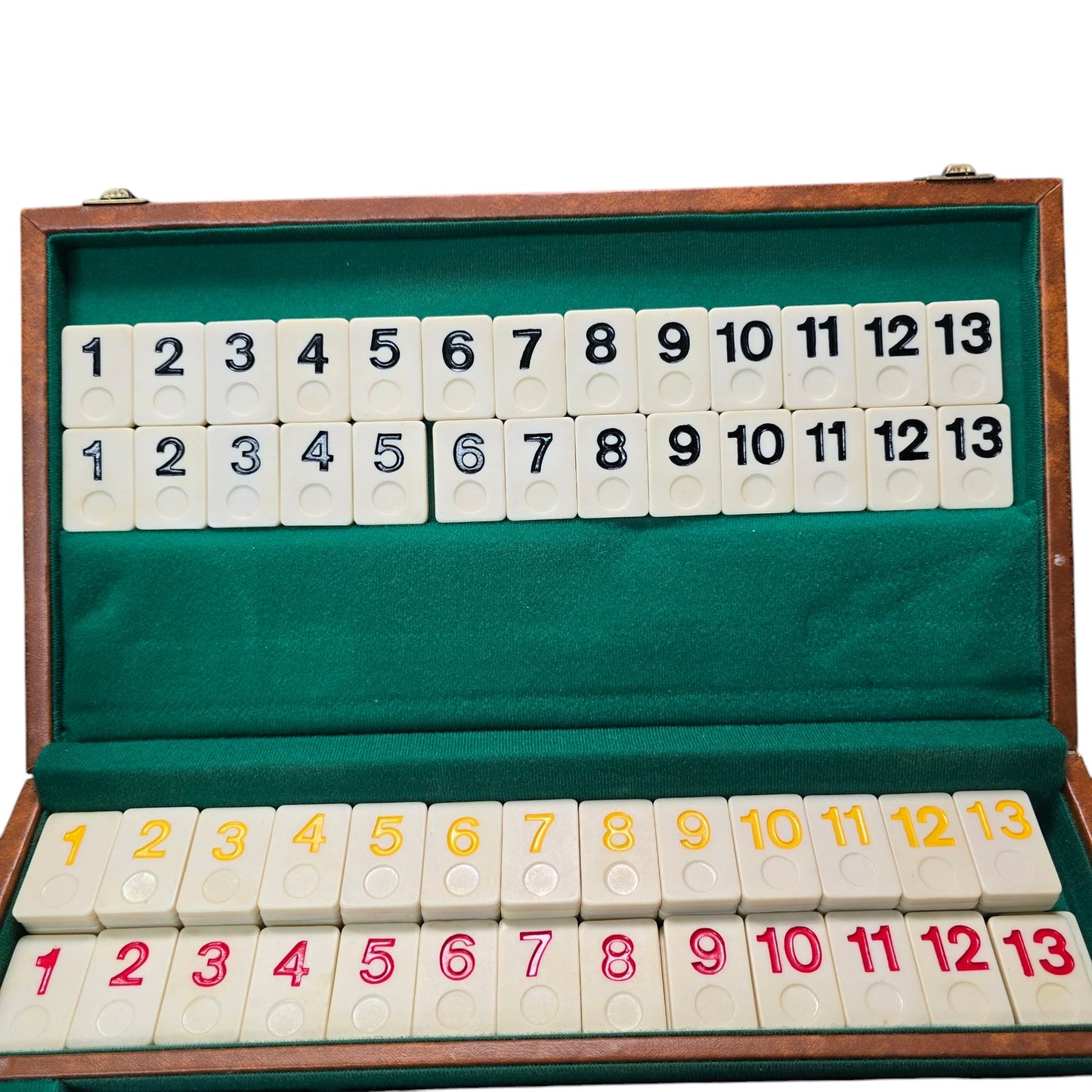 Vintage Rummikub Set in a Faux Leather Case