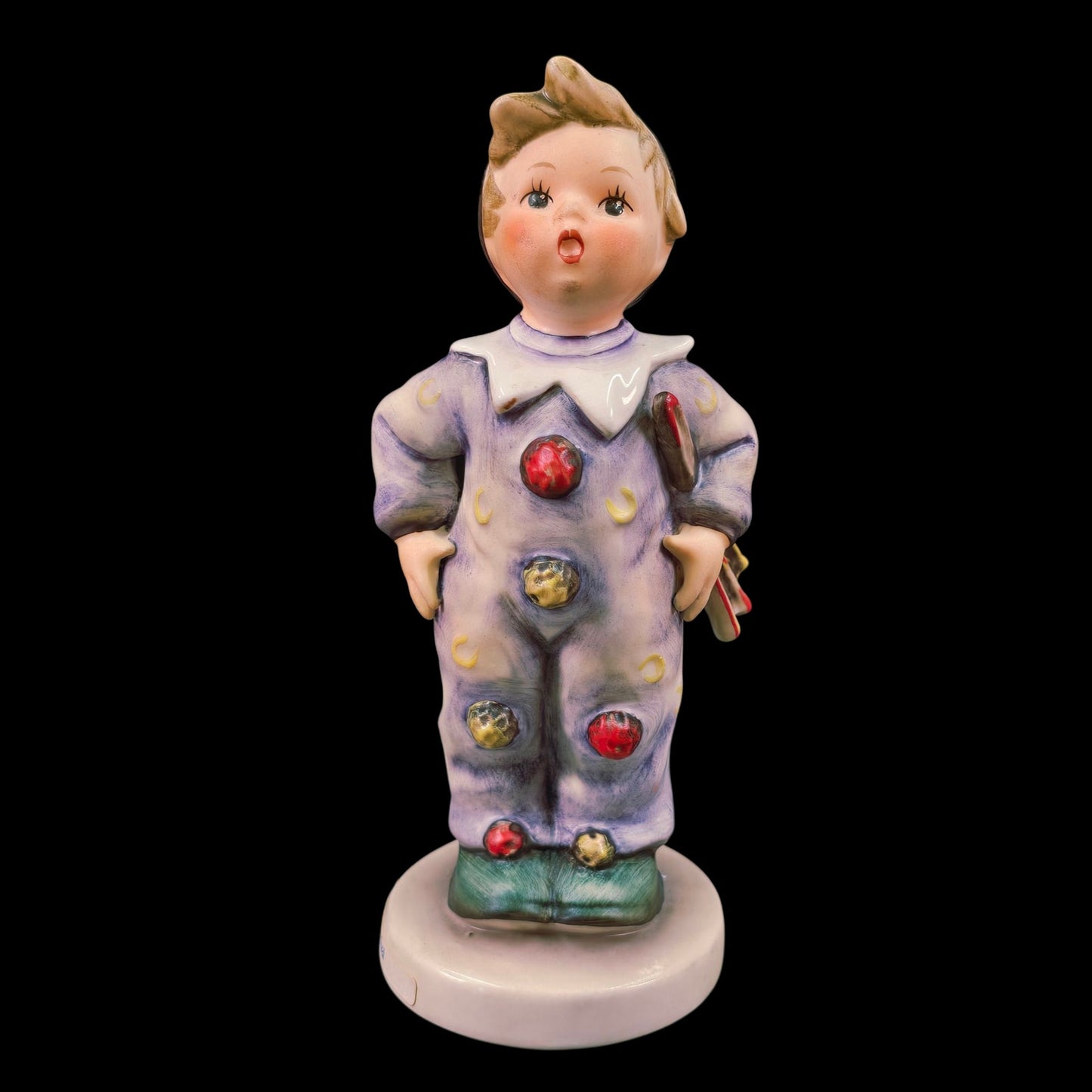 Vtg Goebel Porcelain Carnival Boy Figurine in Jester Costume #328 TMK6 W.Germany