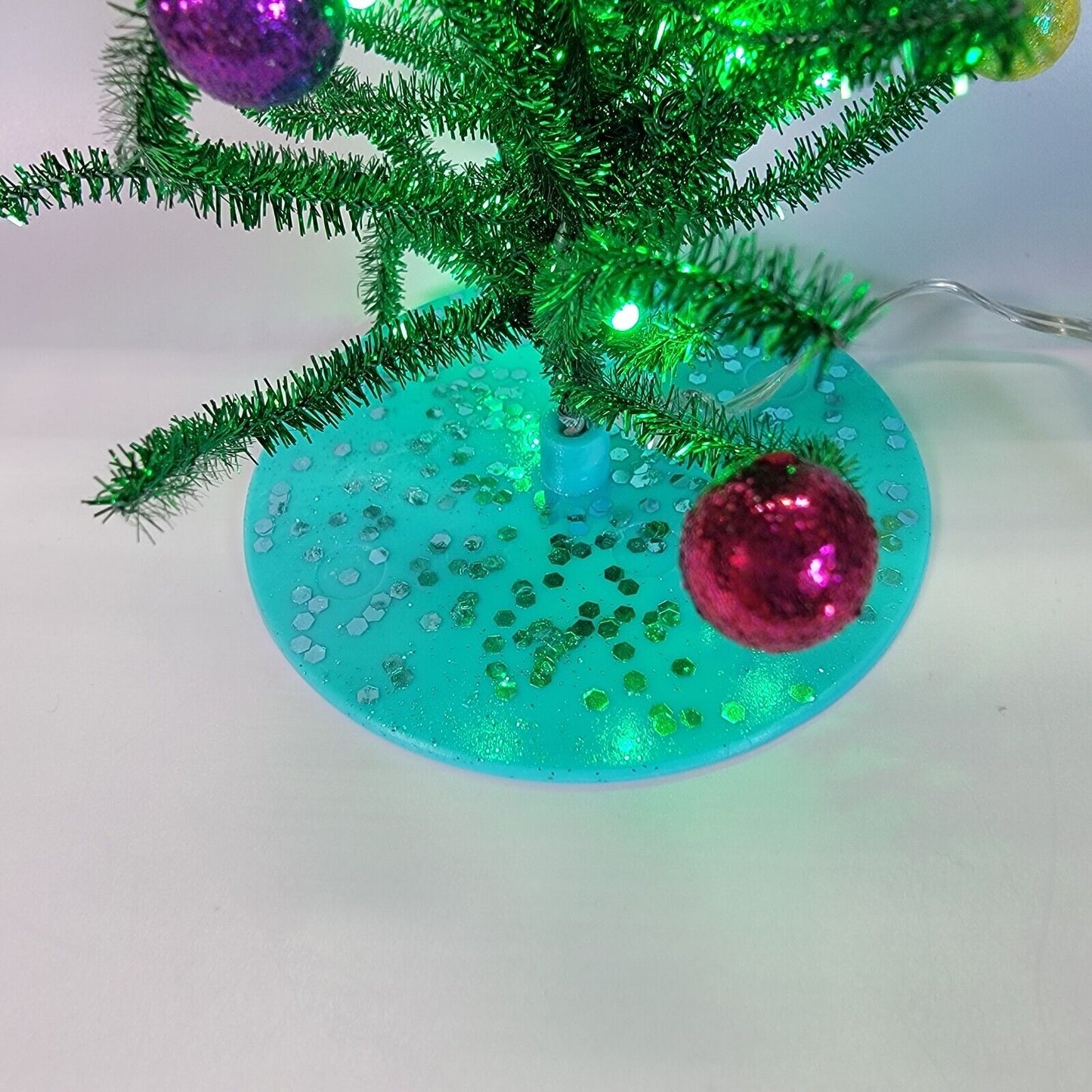 Philips Small Desktop LED USB Powered Christmas Tree 8" H Green Lights