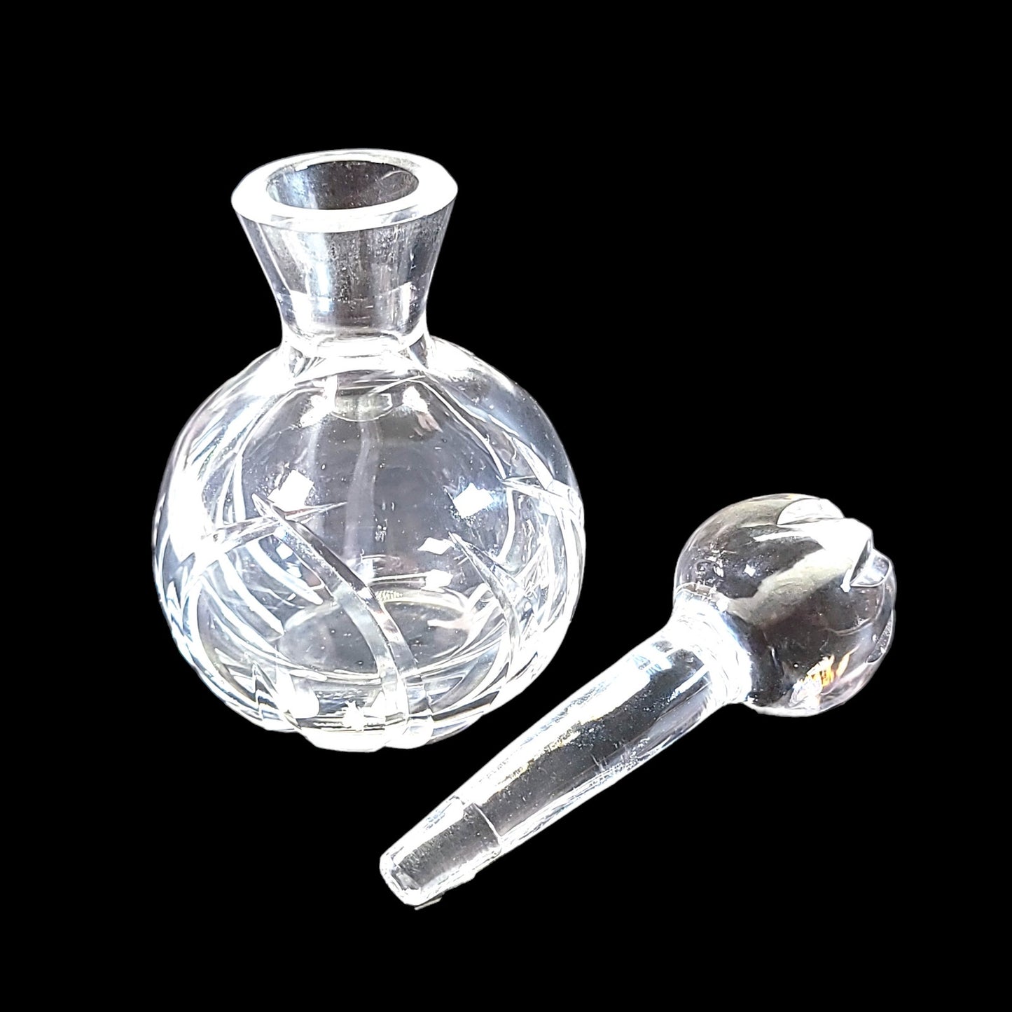 Marquis by Waterford Perfume Bottle with Dobber 4.75" H