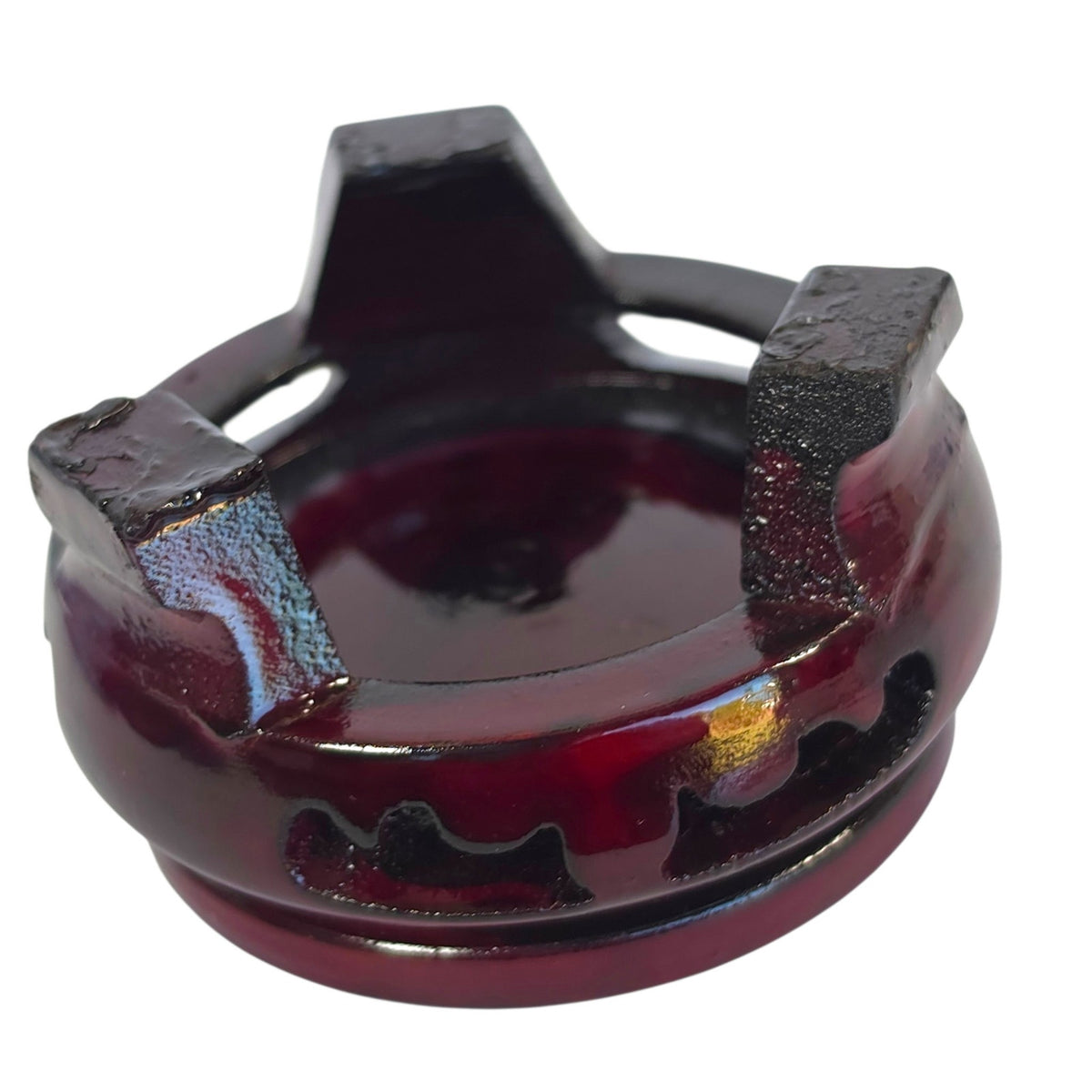 Vintage Chinese Inside-Painted Glass Sphere Hundred Cranes Ren-Wu 2002 4.5"