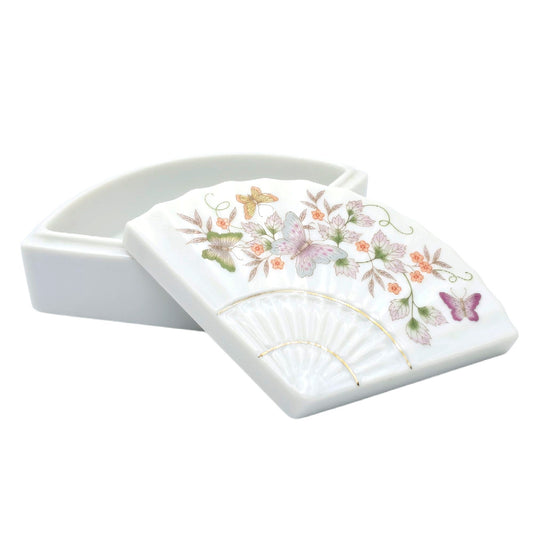 Avon 1980 Fan Trinket Box Made in Japan