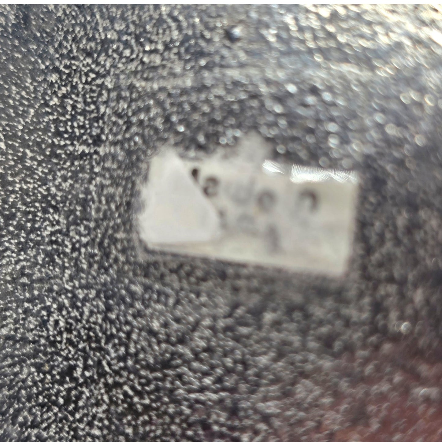 Vtg Stained Glass Moon Star Trinket Box Pewter Tone Soldered Metal Made USA