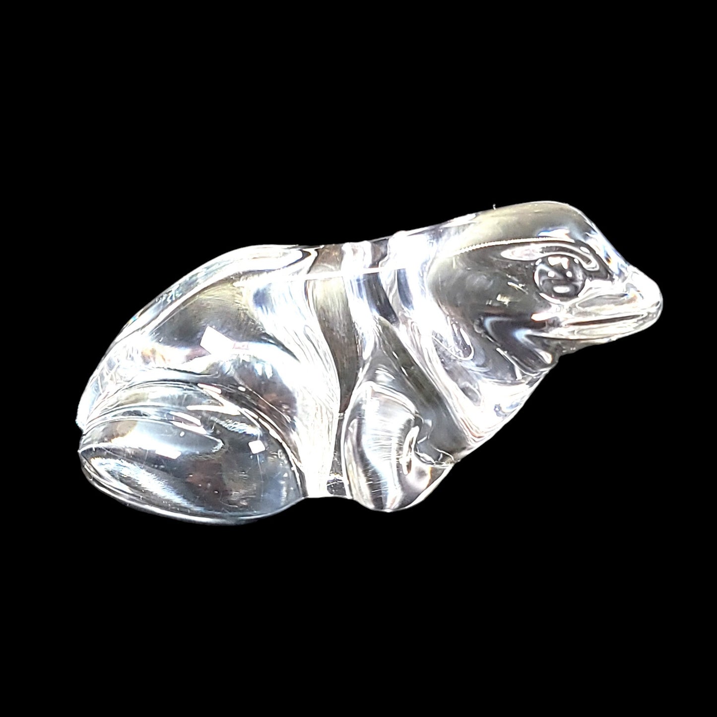 Villeroy & Bock Glass Lead Crystal Frog Paperweight