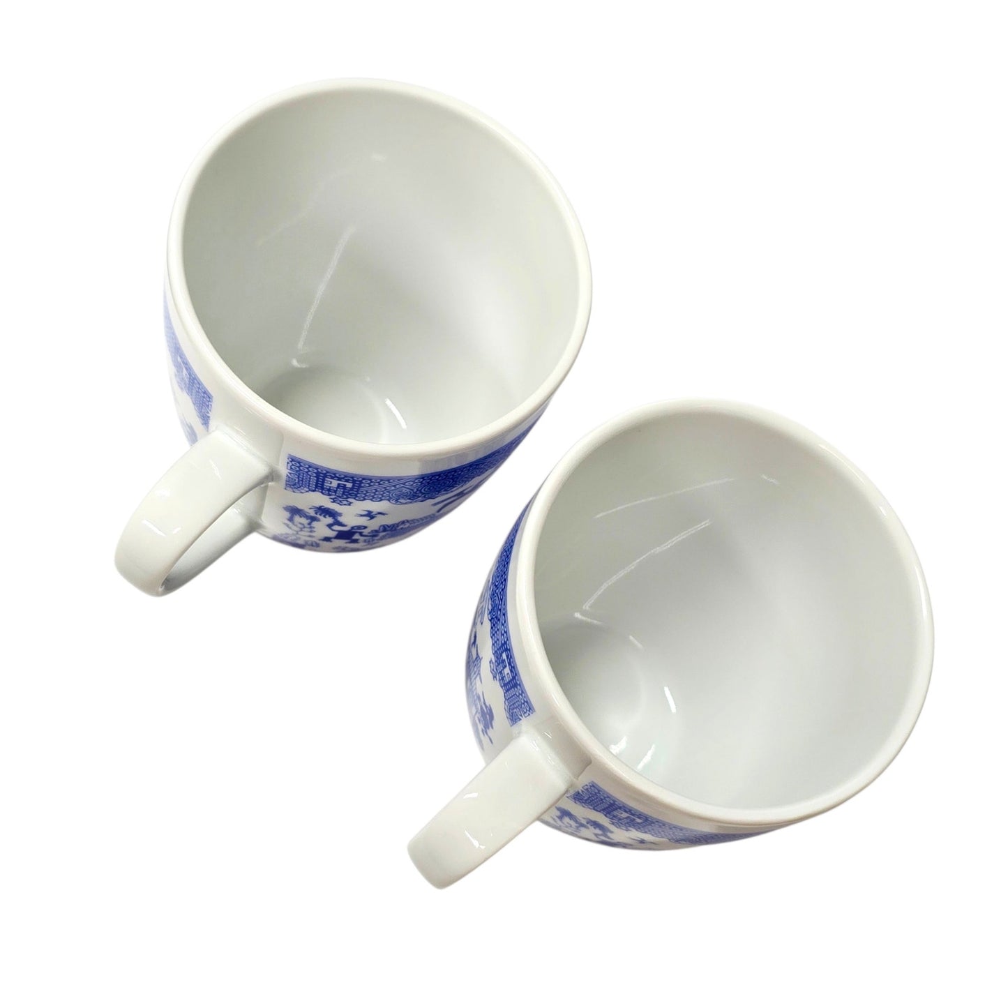 Calamityware Things Could Be Worse Mugs Set of 2 Blue White Porcelain Coffee Mug