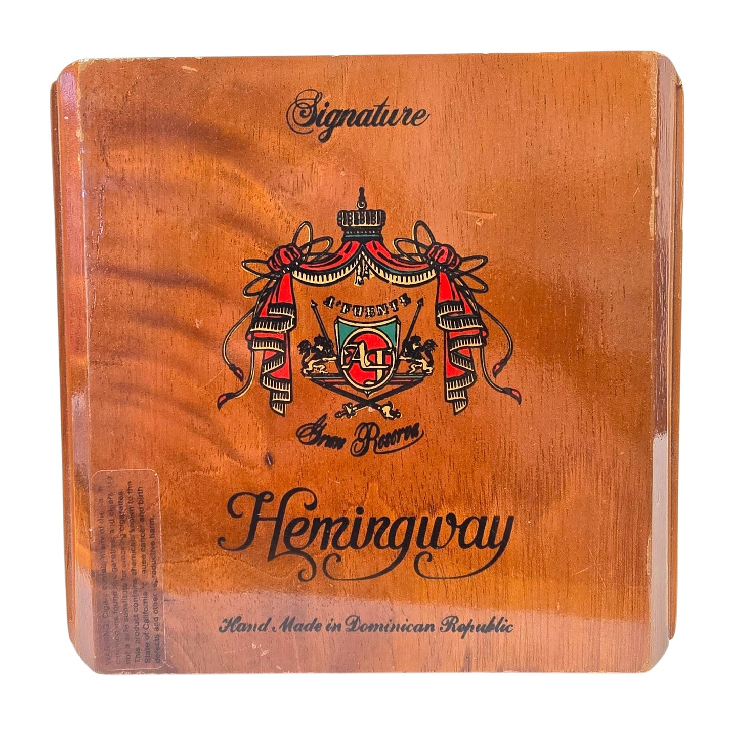 Arturo Fuente Hemingway Cigar Box Reserva Especial Empty Wooden Box Treasure Box