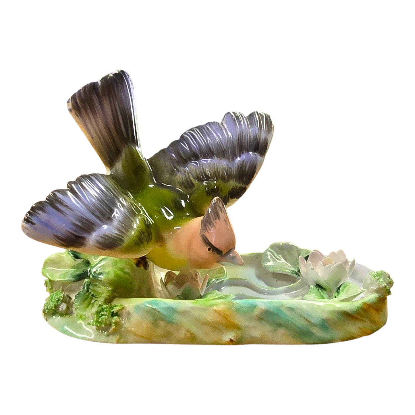 (For Customer) Vintage Erich Stauffer Porcelain Bird with “Cardinal” marking) # 8437