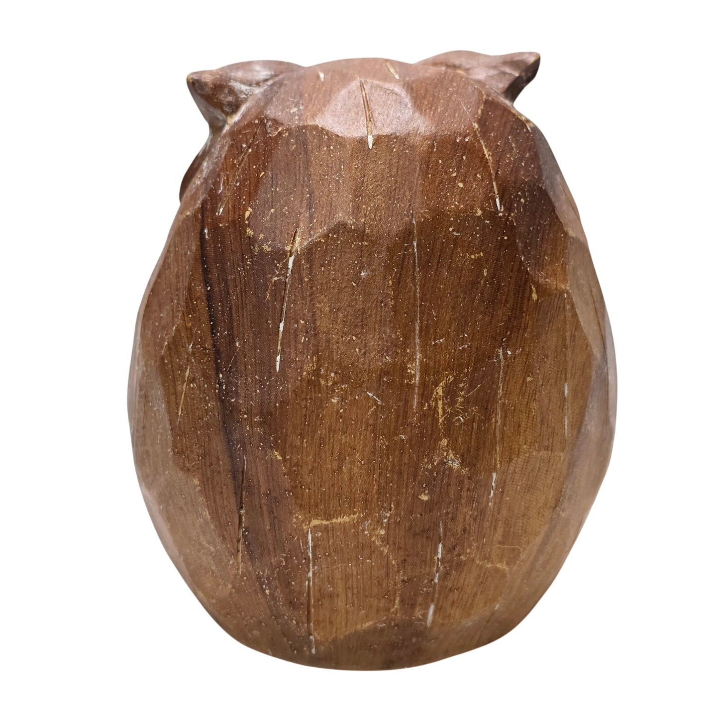 Vintage Pier1 Carved Wooden Owl Rustic Decor