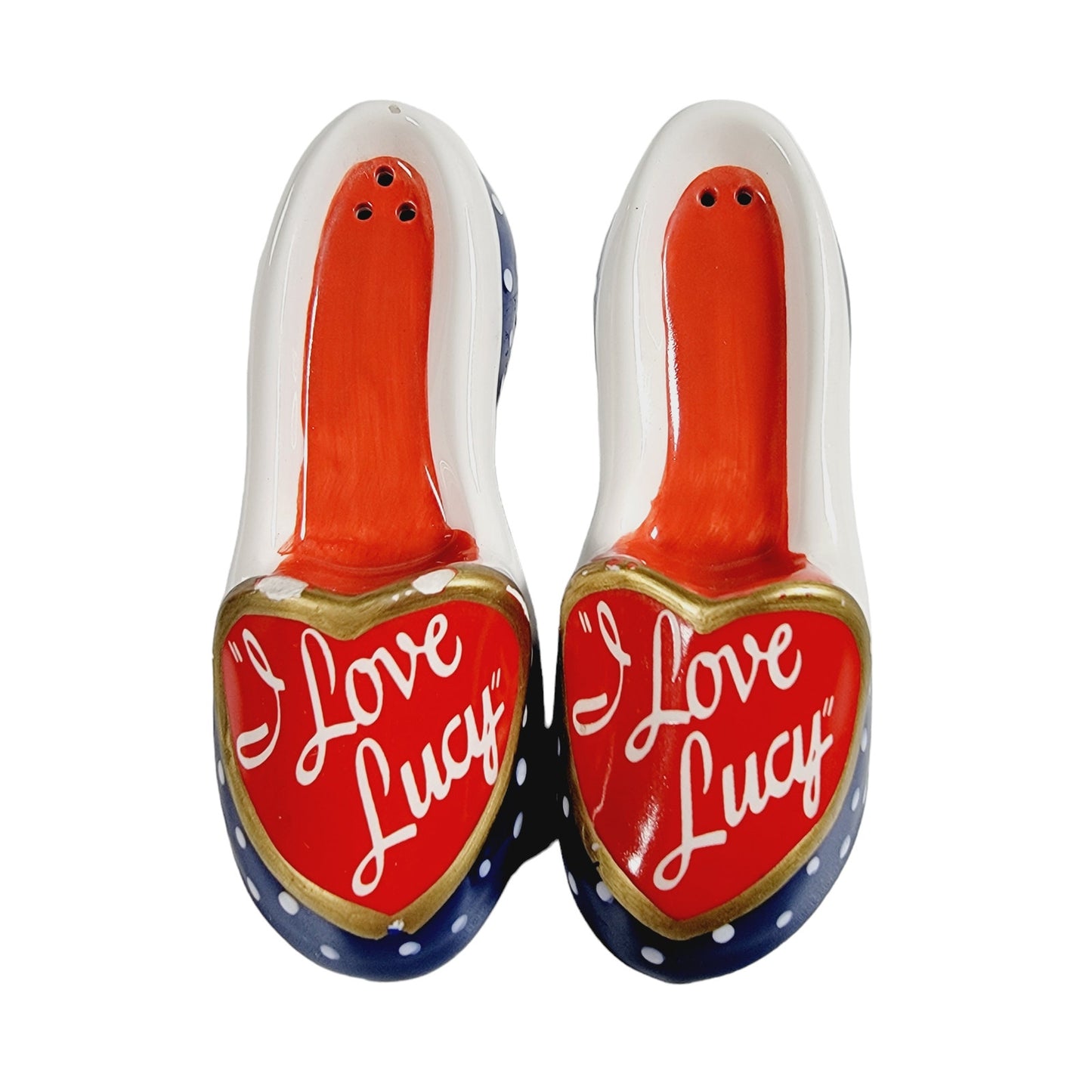 I Love Lucy High Heels Salt & Pepper Shakers Vintage 1999 CBS, FLAW