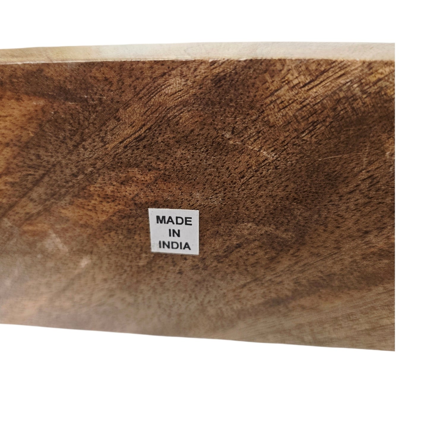 Heart-Shaped Candle Holder Silver-Finished Aluminum & Mango Wood India Valentine