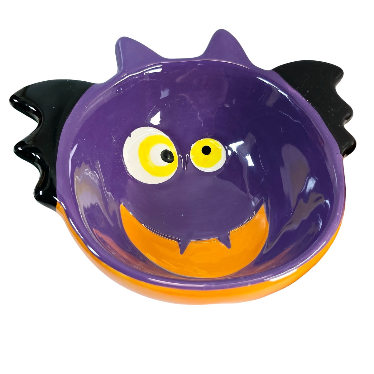 Halloween Candy Dish Set by Holiday Home Pumpkin Bat Ceramic Candy BowlsREAD
