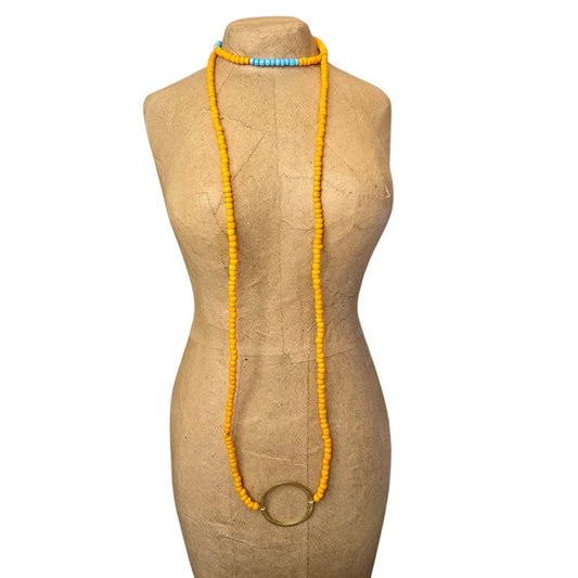 * Long Beaded Eyeglasses Holder Landyard Necklace 34"