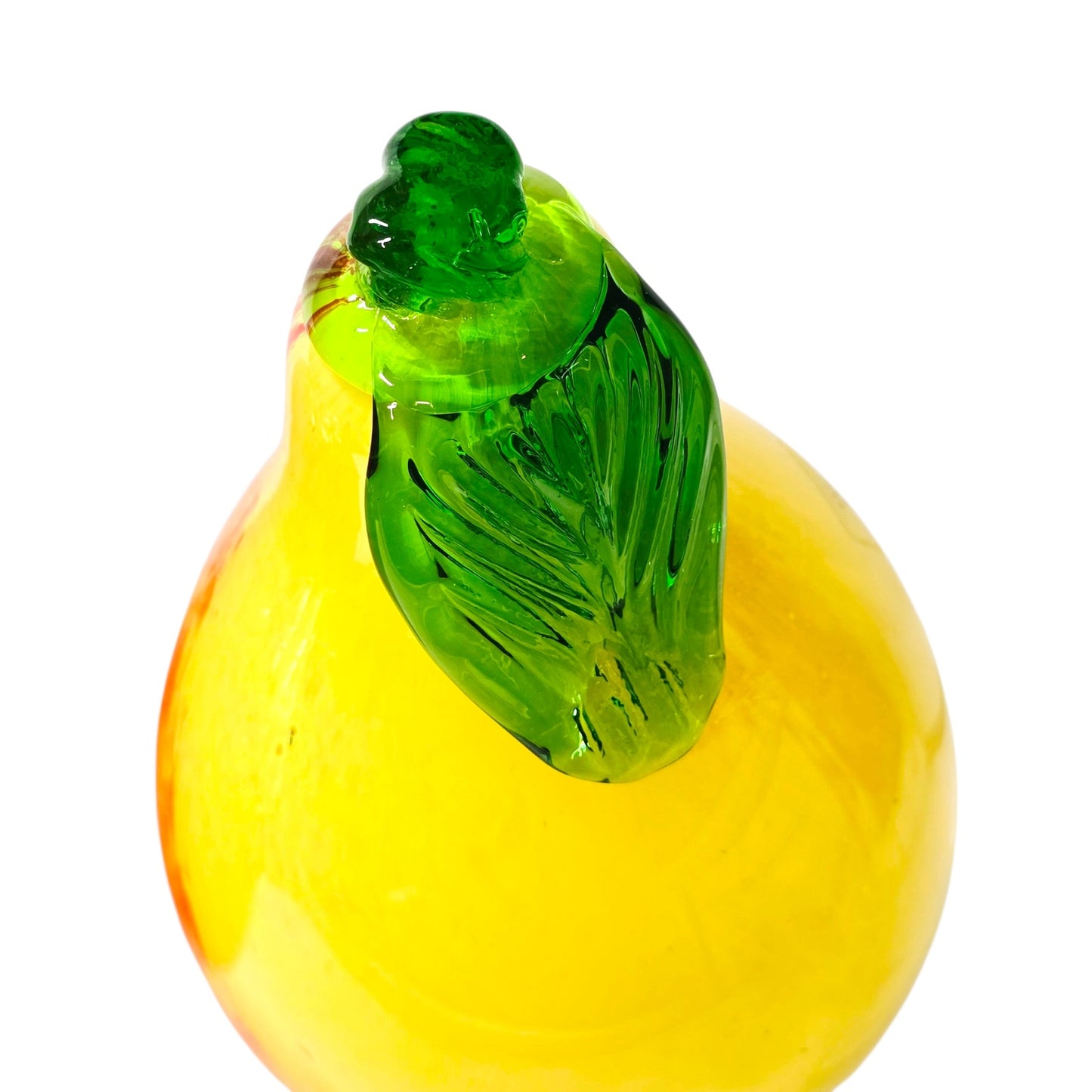 Vtg Italian Art Glass Fruit Apple Pear Figurines Hand Blown Murano Style Italy