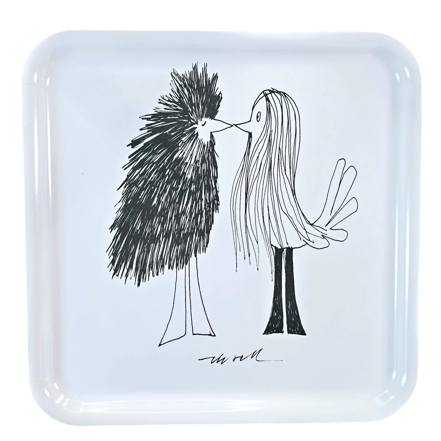 Olle Eksell Birds Square Plastic Tray Limited Edition IKEA