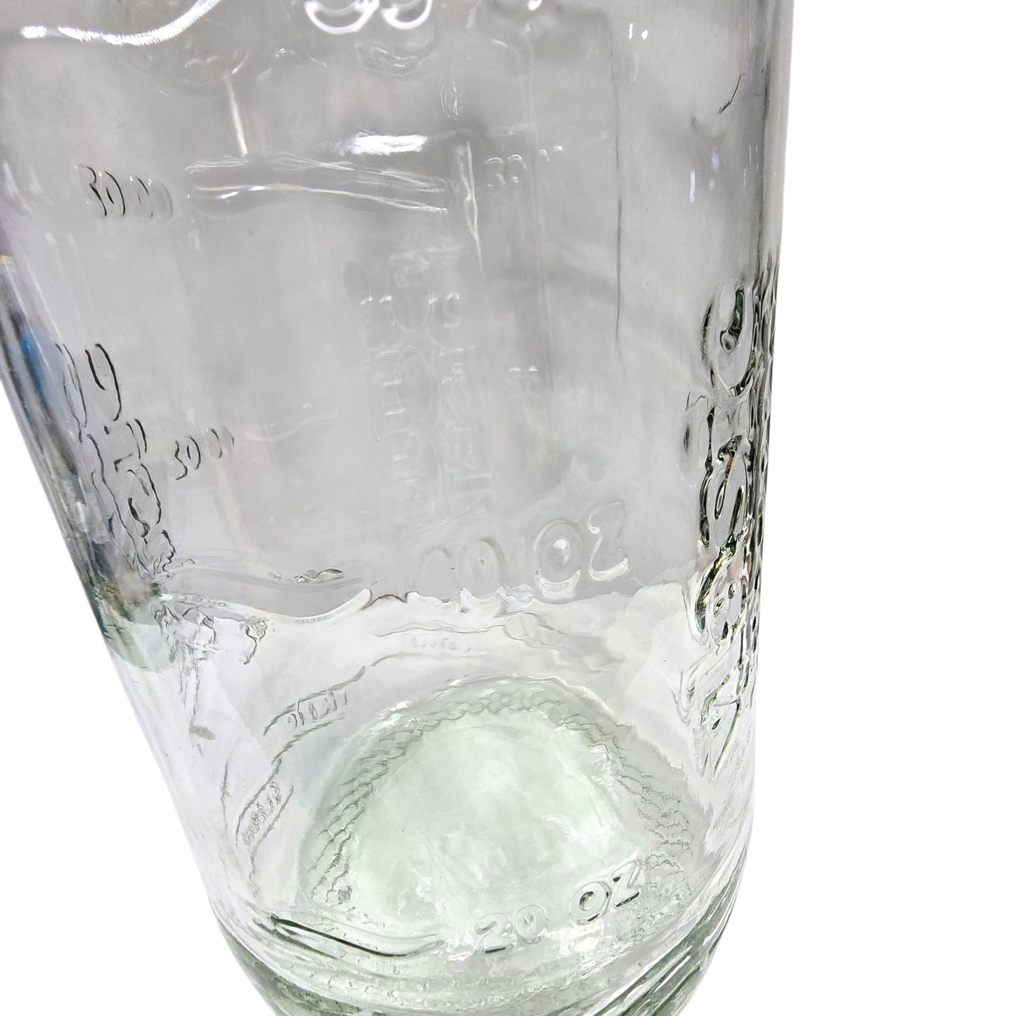 Vtg Vlasic Farms Embossed Glass Jar 64oz Pickle Canister Clear Farmhouse Decor