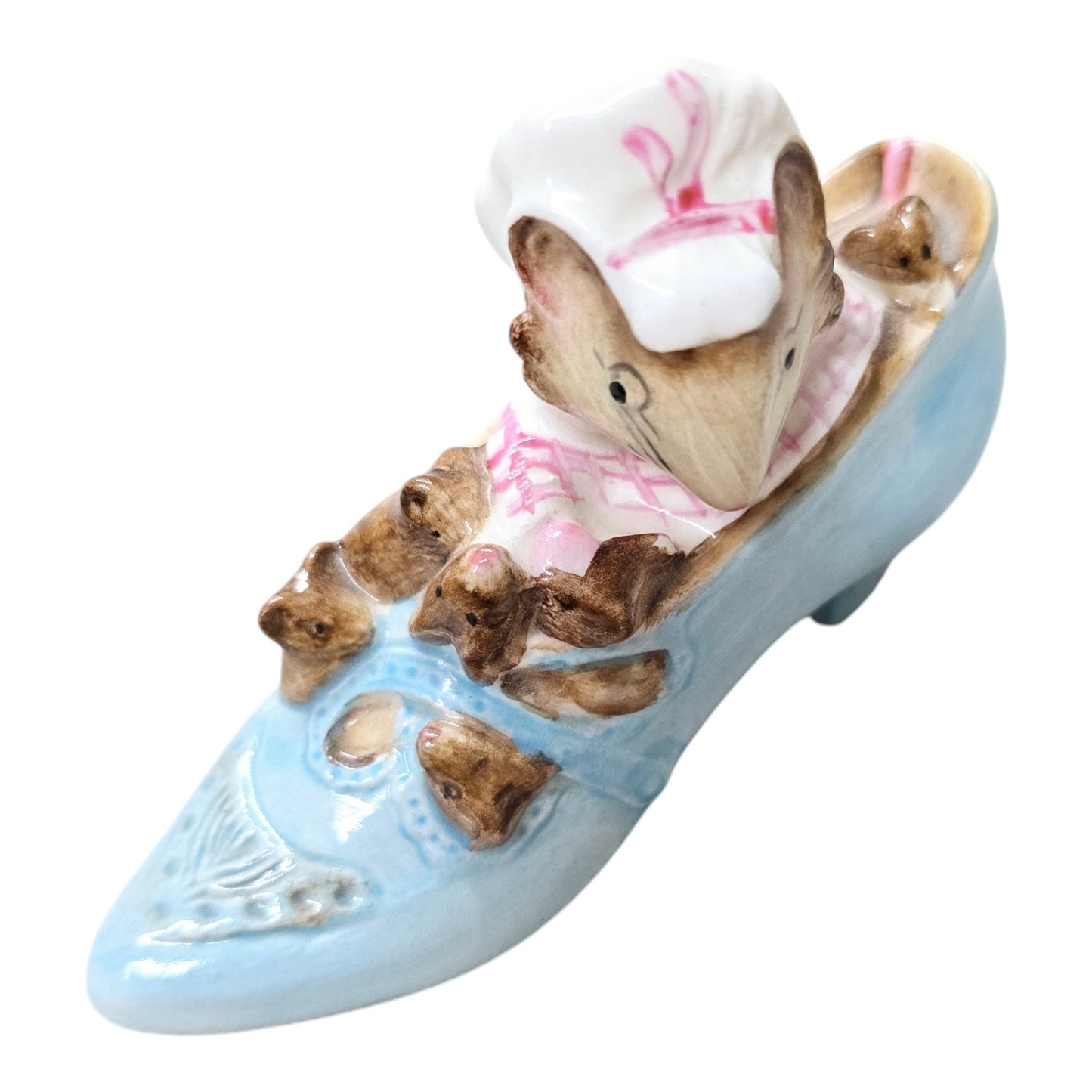 Beswick Beatrix Potter The Old Woman Who Lived In A Shoe Mouse Figurine