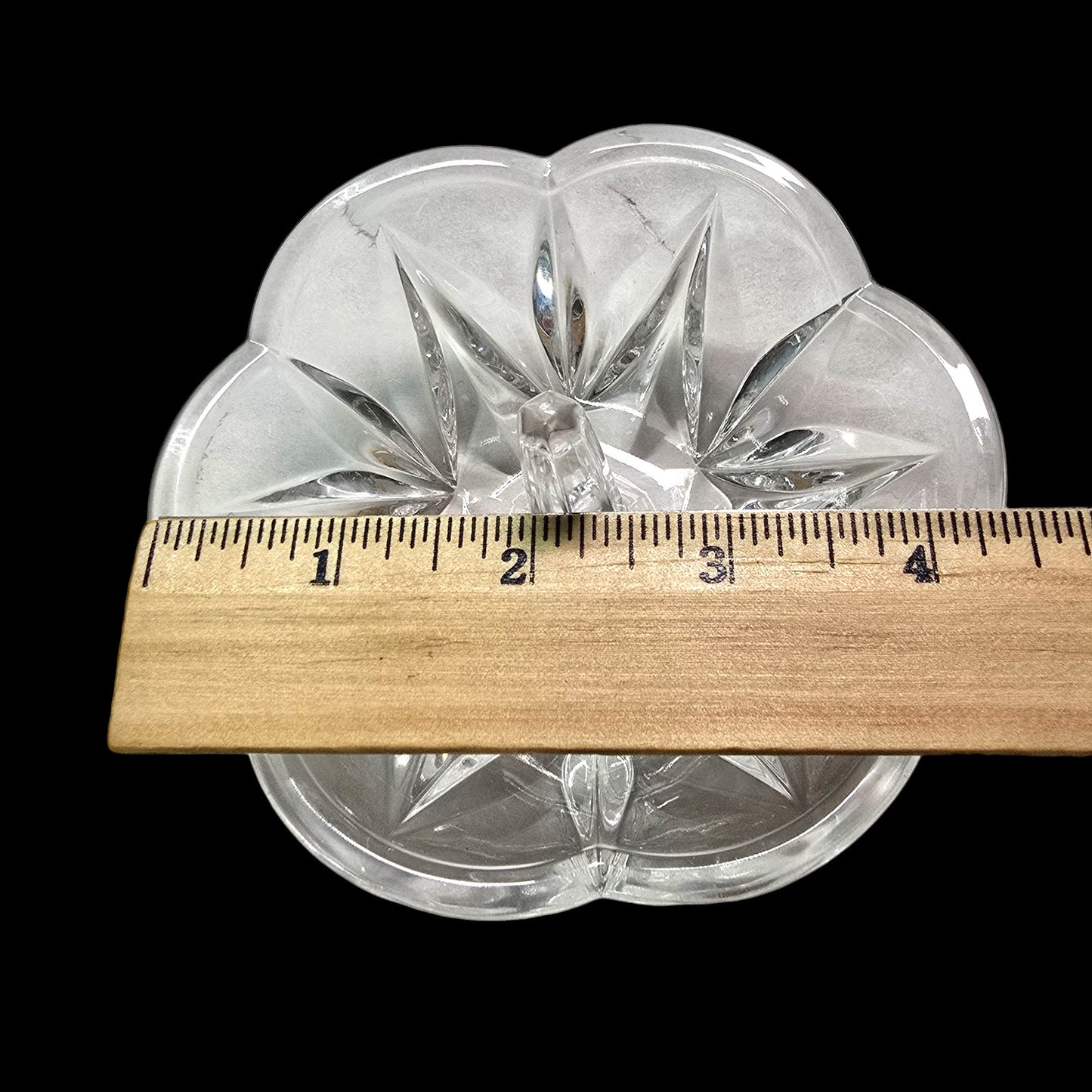 Lenox Lead Crystal Ring Holder, Lenox Ring Dish, Marked